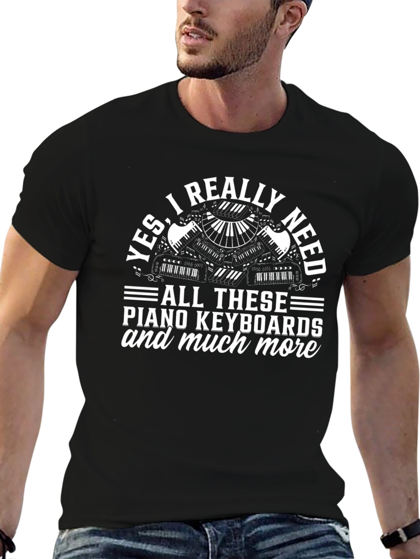 Piano Keyboard T-Shirt: Music Lover Tee