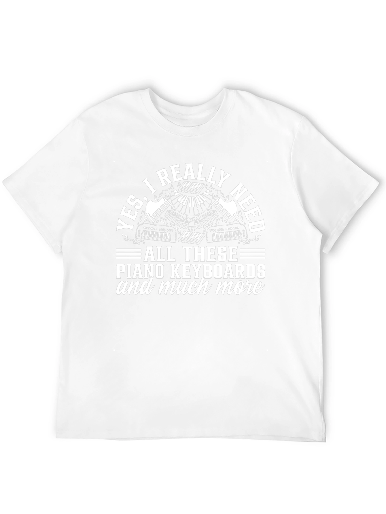 Piano Keyboard T-Shirt: Music Lover Tee