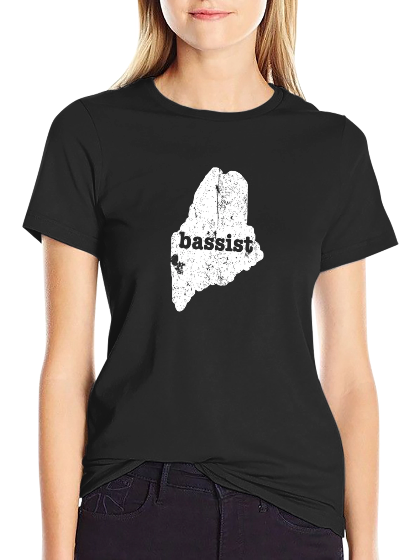 Maine Bassist T-Shirt - Unisex Black Tee