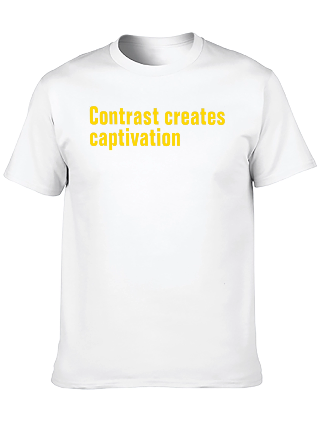 Contrast Creates Captivation Black T-Shirt