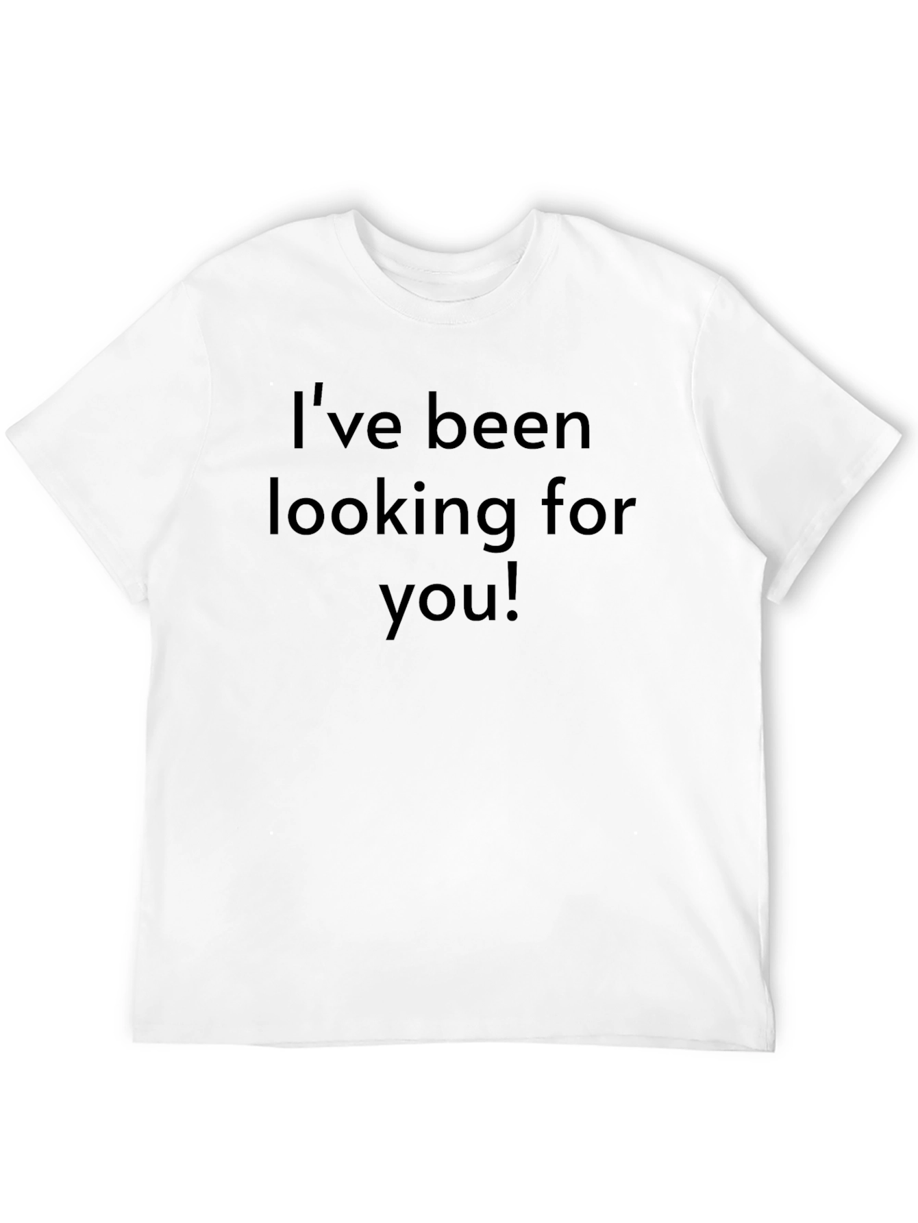 Looking For You! Mens Black Graphic Tee