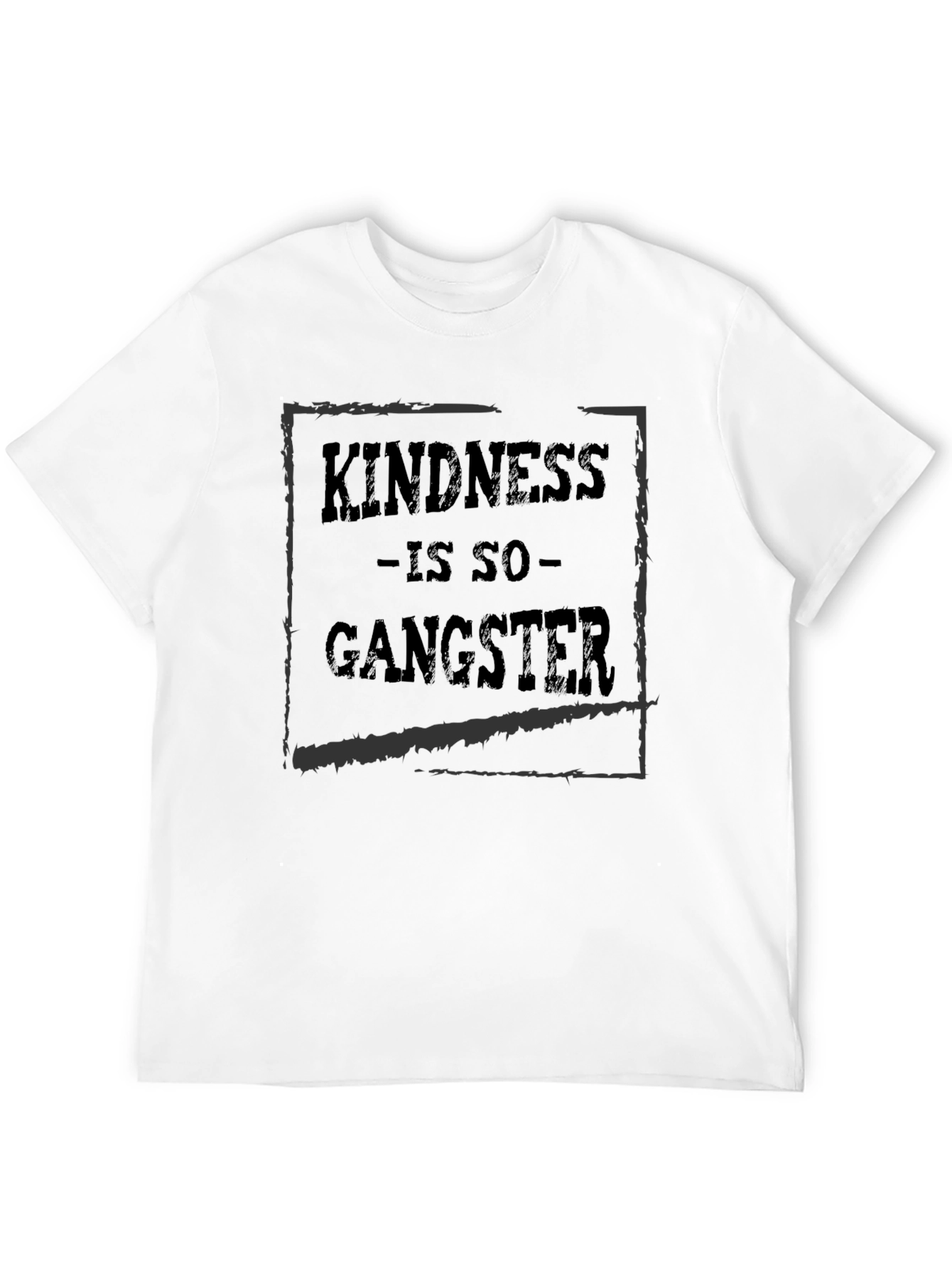 Kindness Is So Gangster Black Graphic T-Shirt