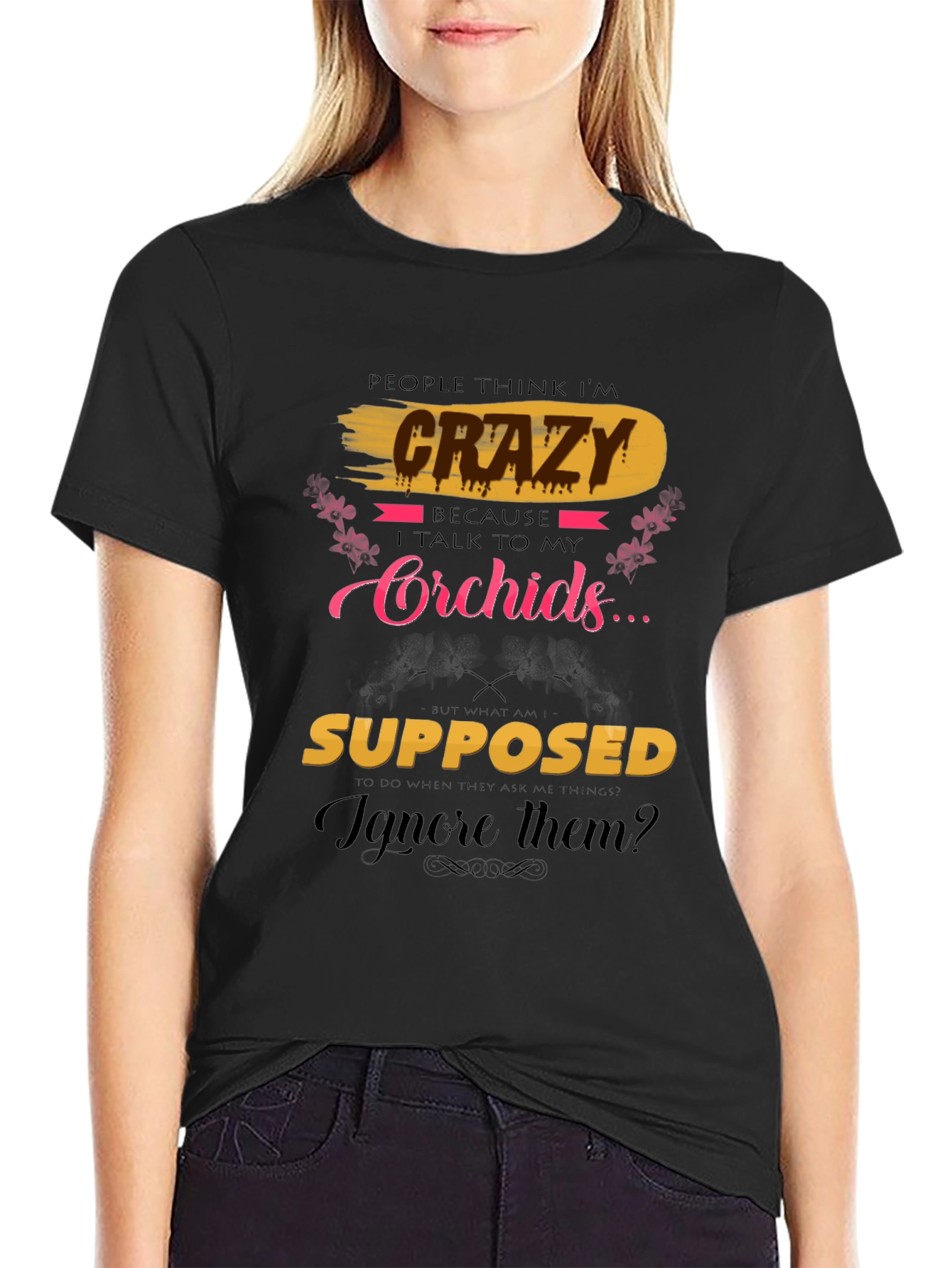 Crazy About Orchids T-Shirt