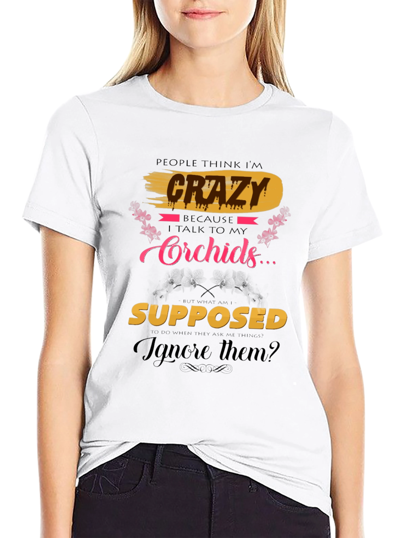 Crazy About Orchids T-Shirt