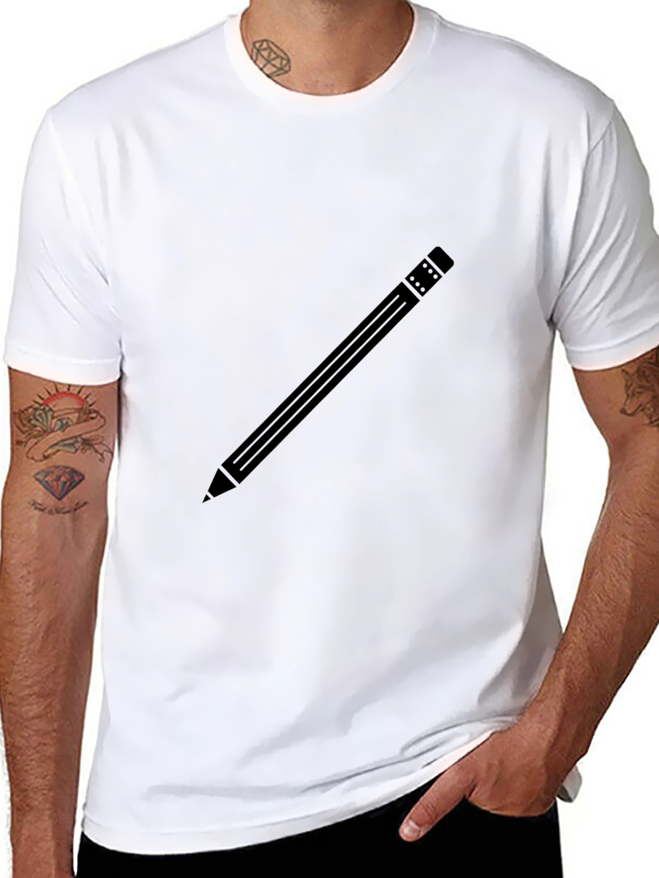 Pencil Graphic T-Shirt - Classic Tee