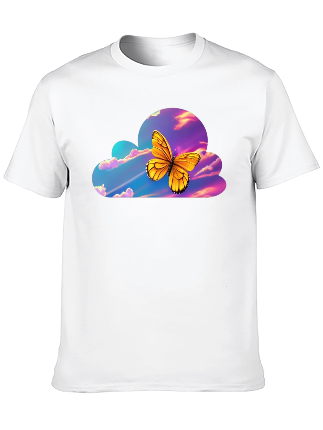 Butterfly Cloud Graphic T-Shirt