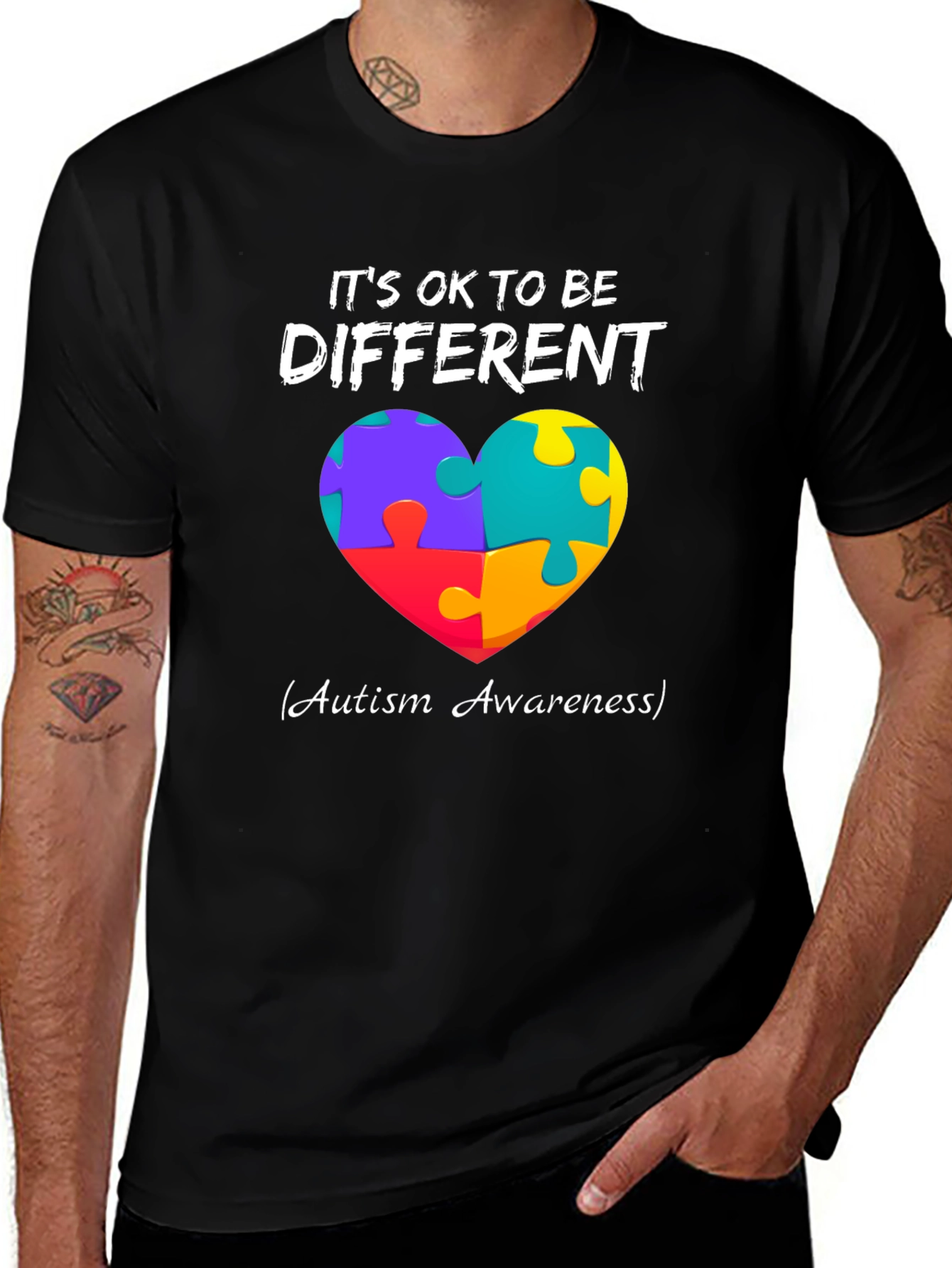 Autism Awareness Puzzle Heart T-Shirt