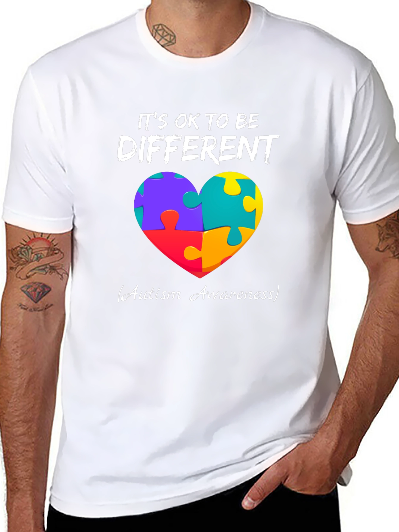 Autism Awareness Puzzle Heart T-Shirt