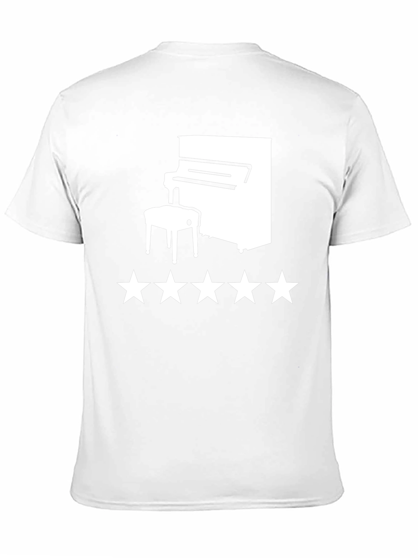 Piano Star T-Shirt - Black Graphic Tee