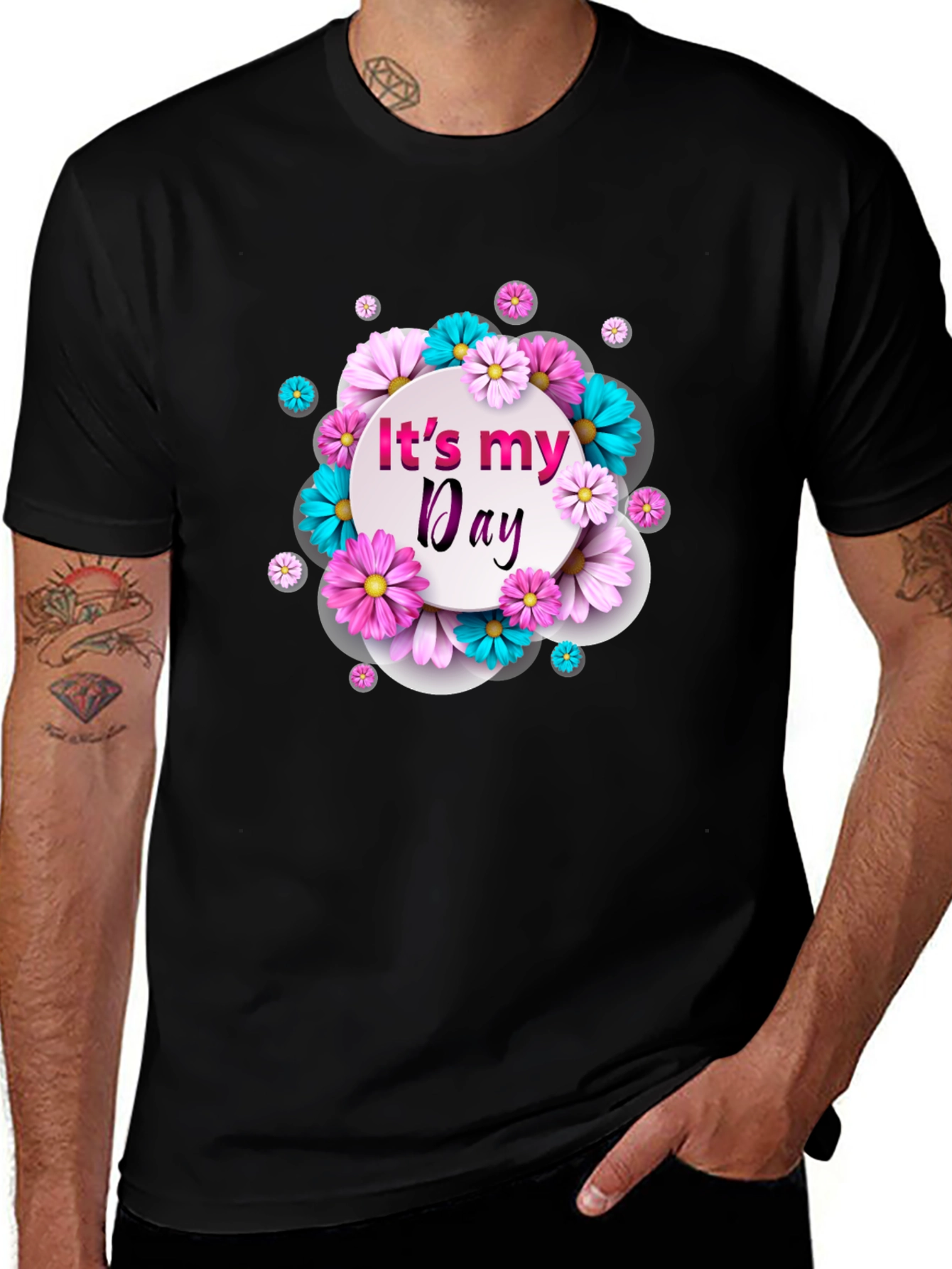 Its My Day Floral Graphic T-Shirt