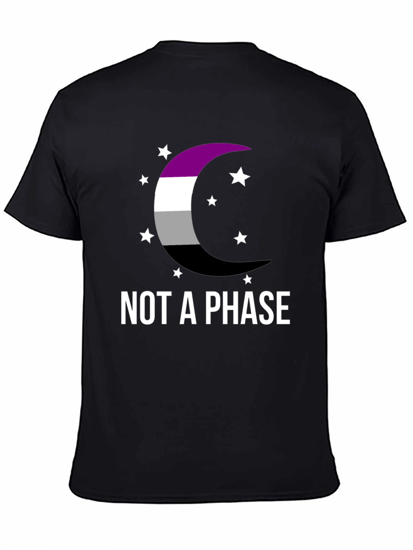 Asexual Pride Moon T-Shirt - Not A Phase