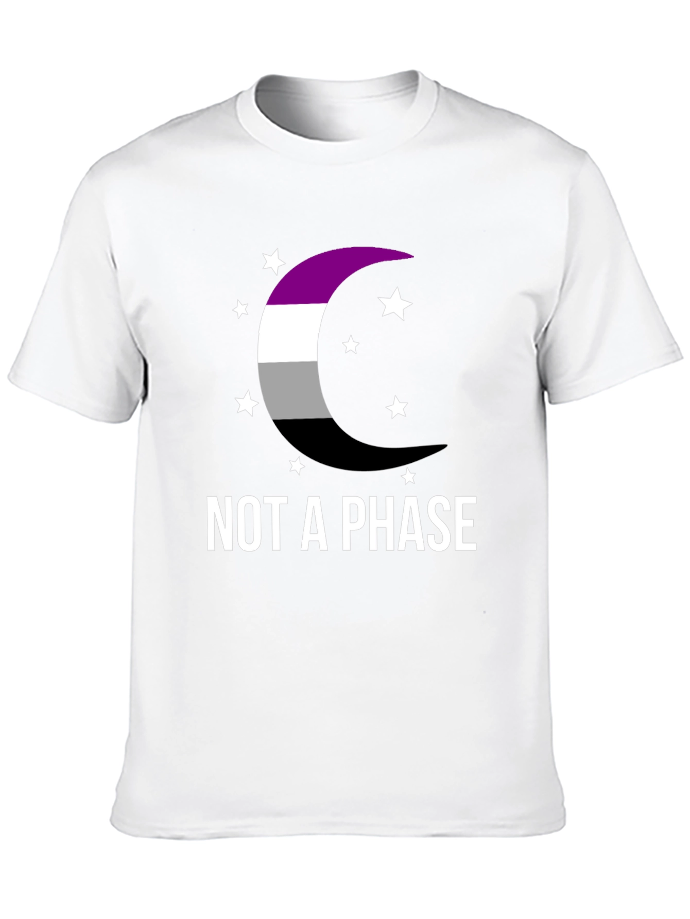 Asexual Pride Moon T-Shirt - Not A Phase
