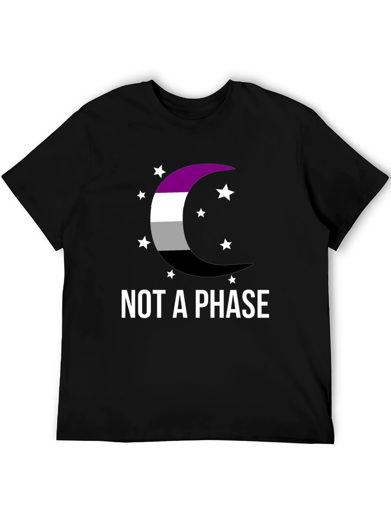 Asexual Pride Moon T-Shirt - Not A Phase