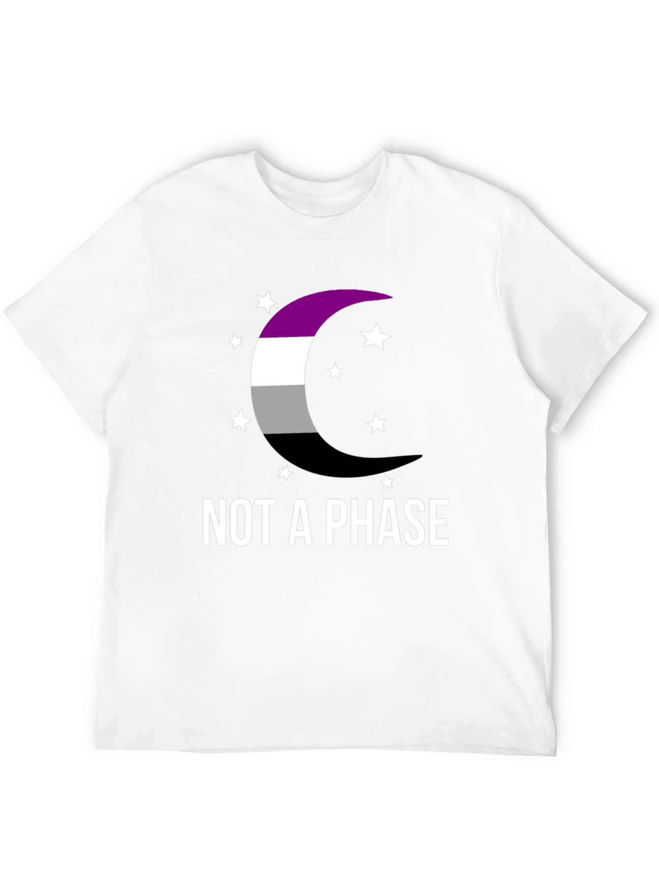 Asexual Pride Moon T-Shirt - Not A Phase