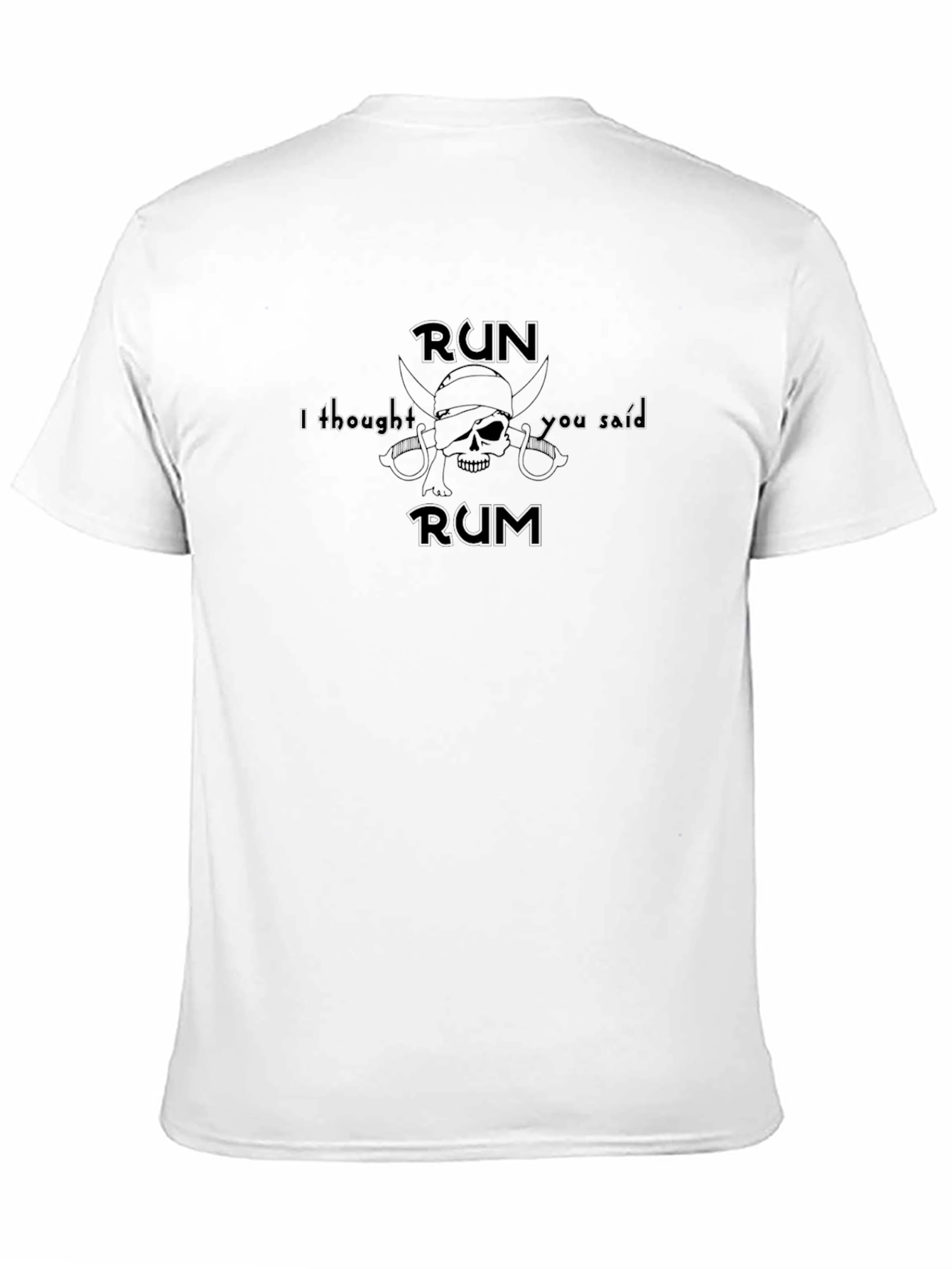 Run Rum T-Shirt - Pirate Skull Graphic Tee