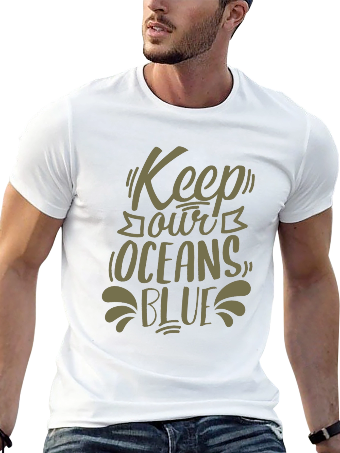 Keep Our Oceans Blue Graphic T-Shirt