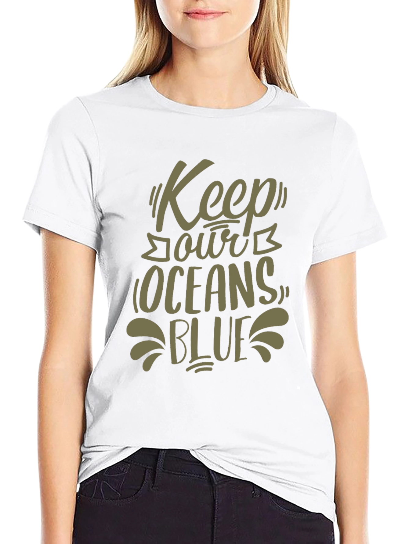 Keep Our Oceans Blue Graphic T-Shirt