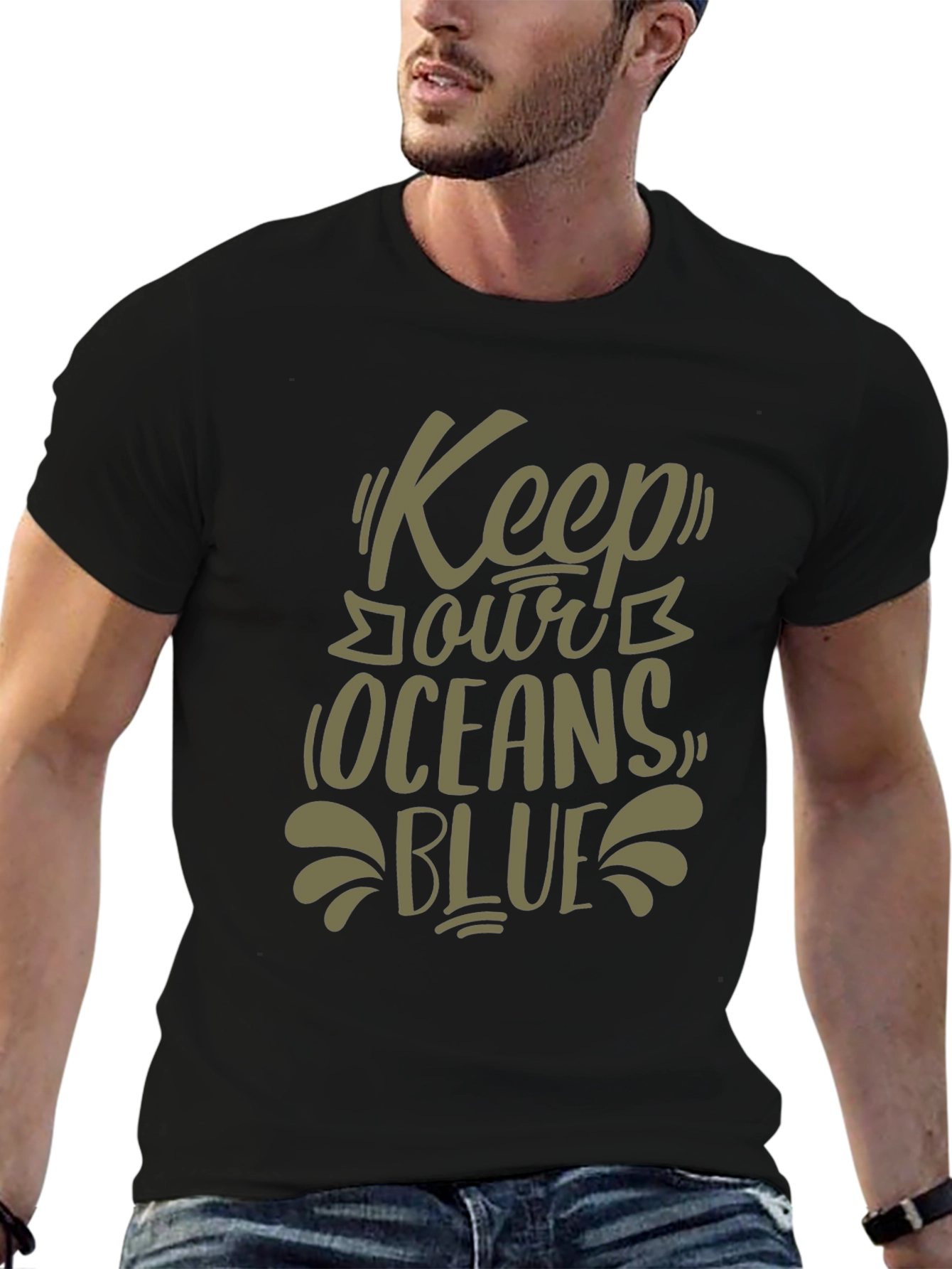 Keep Our Oceans Blue Graphic T-Shirt