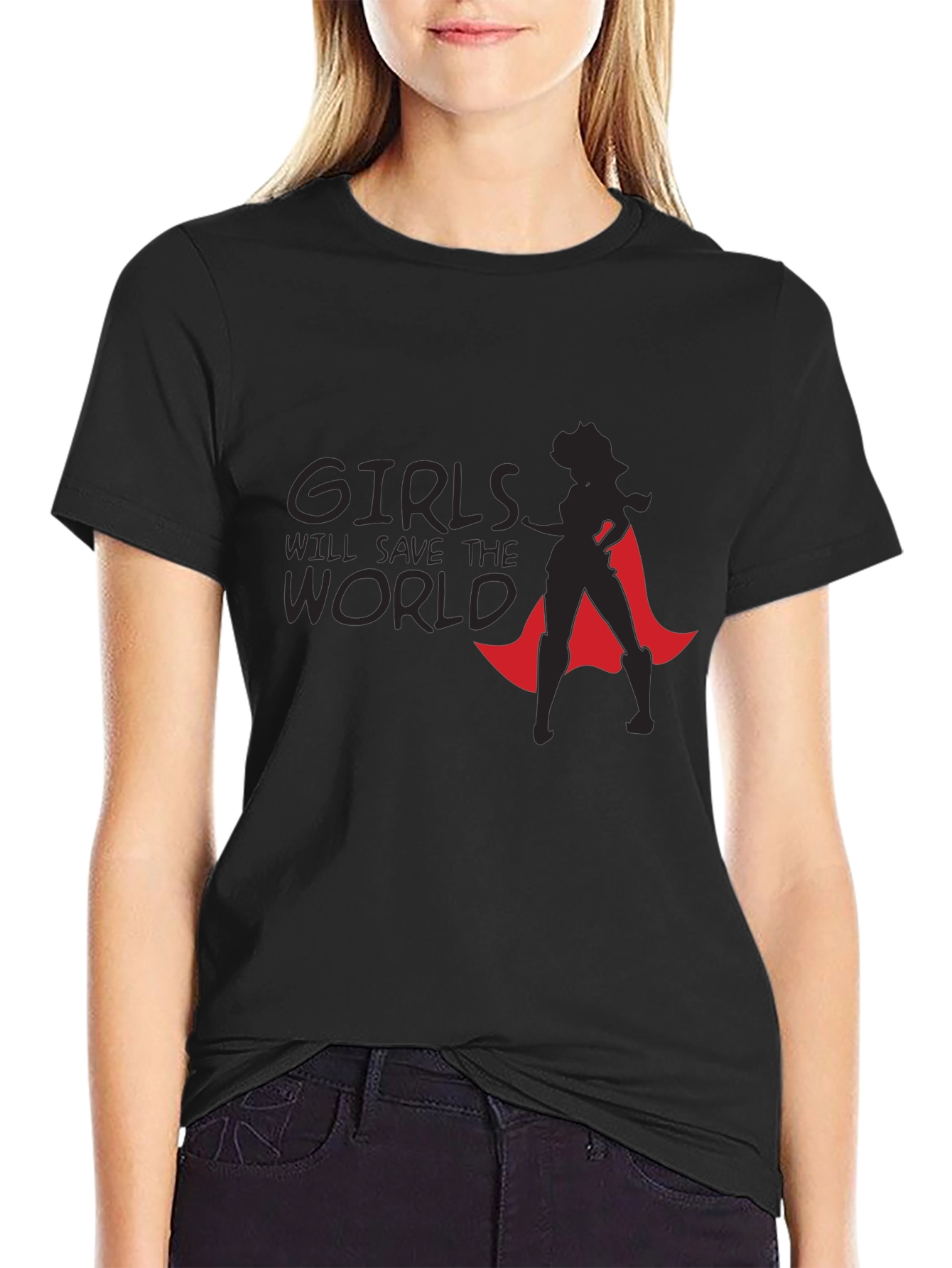 Girls Will Save The World Graphic Tee