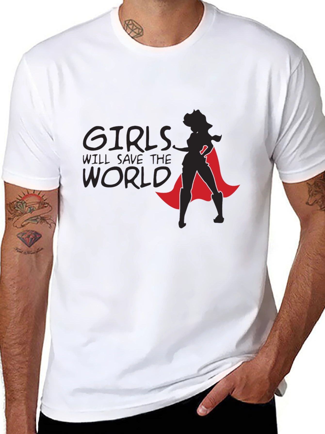 Girls Will Save The World Graphic Tee