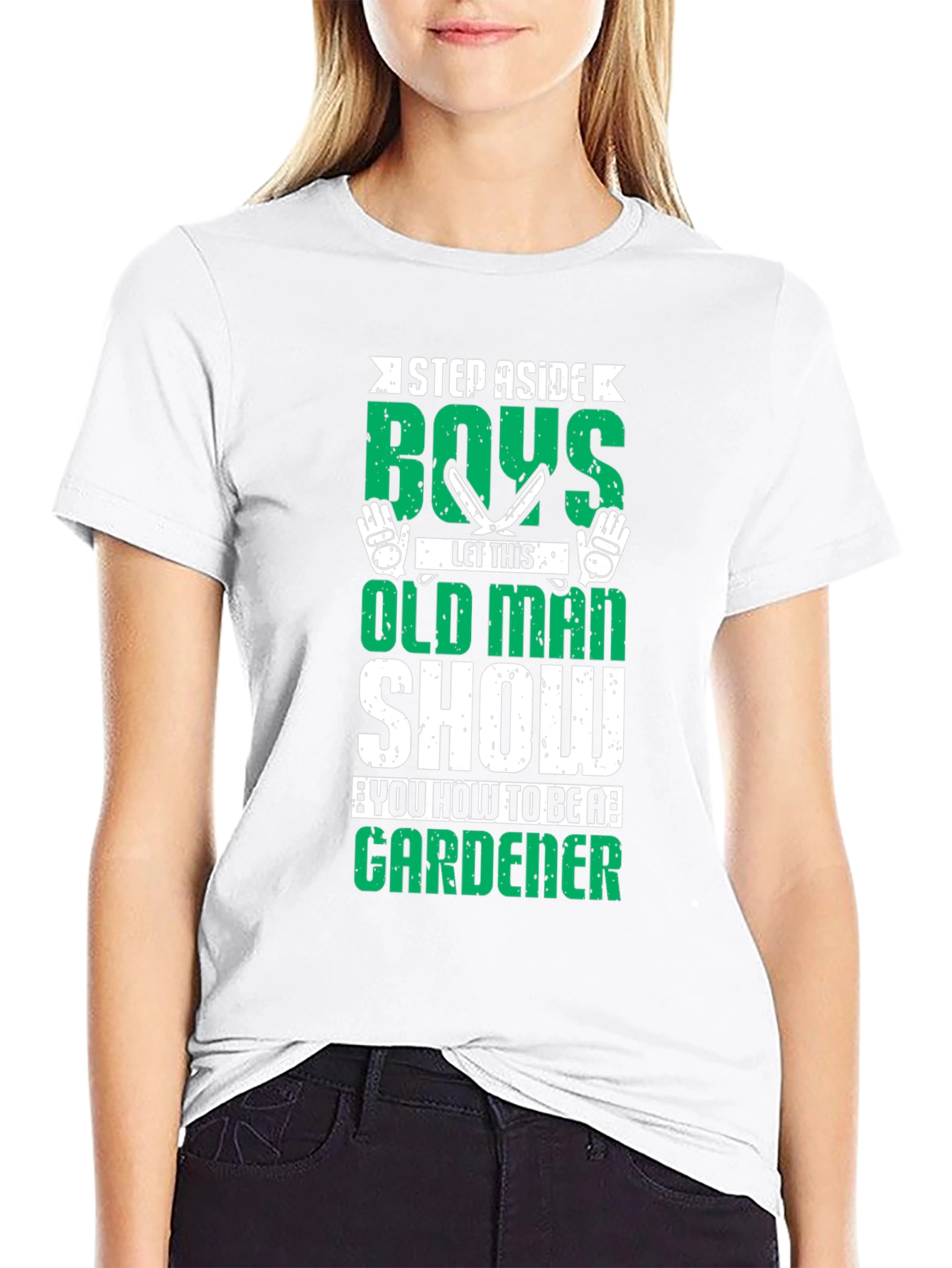 Gardener Old Man Graphic T-Shirt