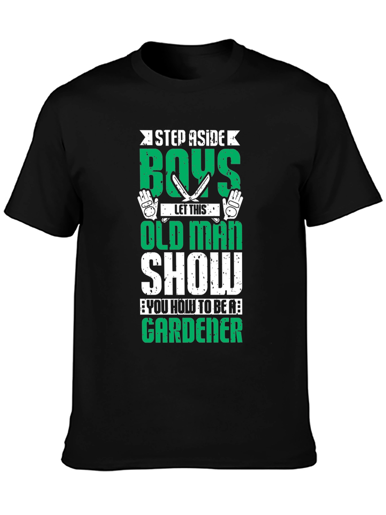 Gardener Old Man Graphic T-Shirt