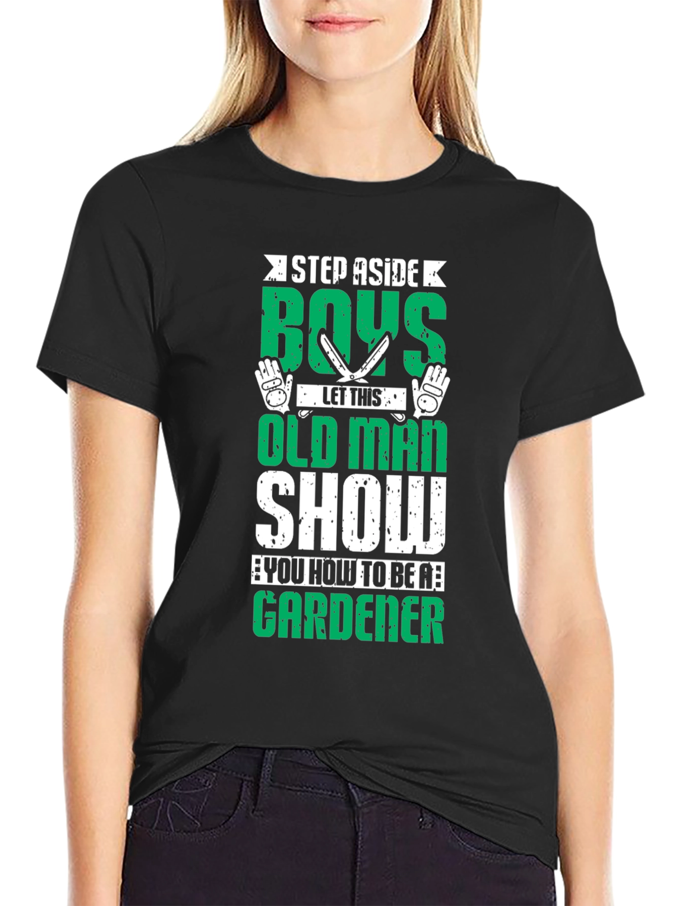 Gardener Old Man Graphic T-Shirt