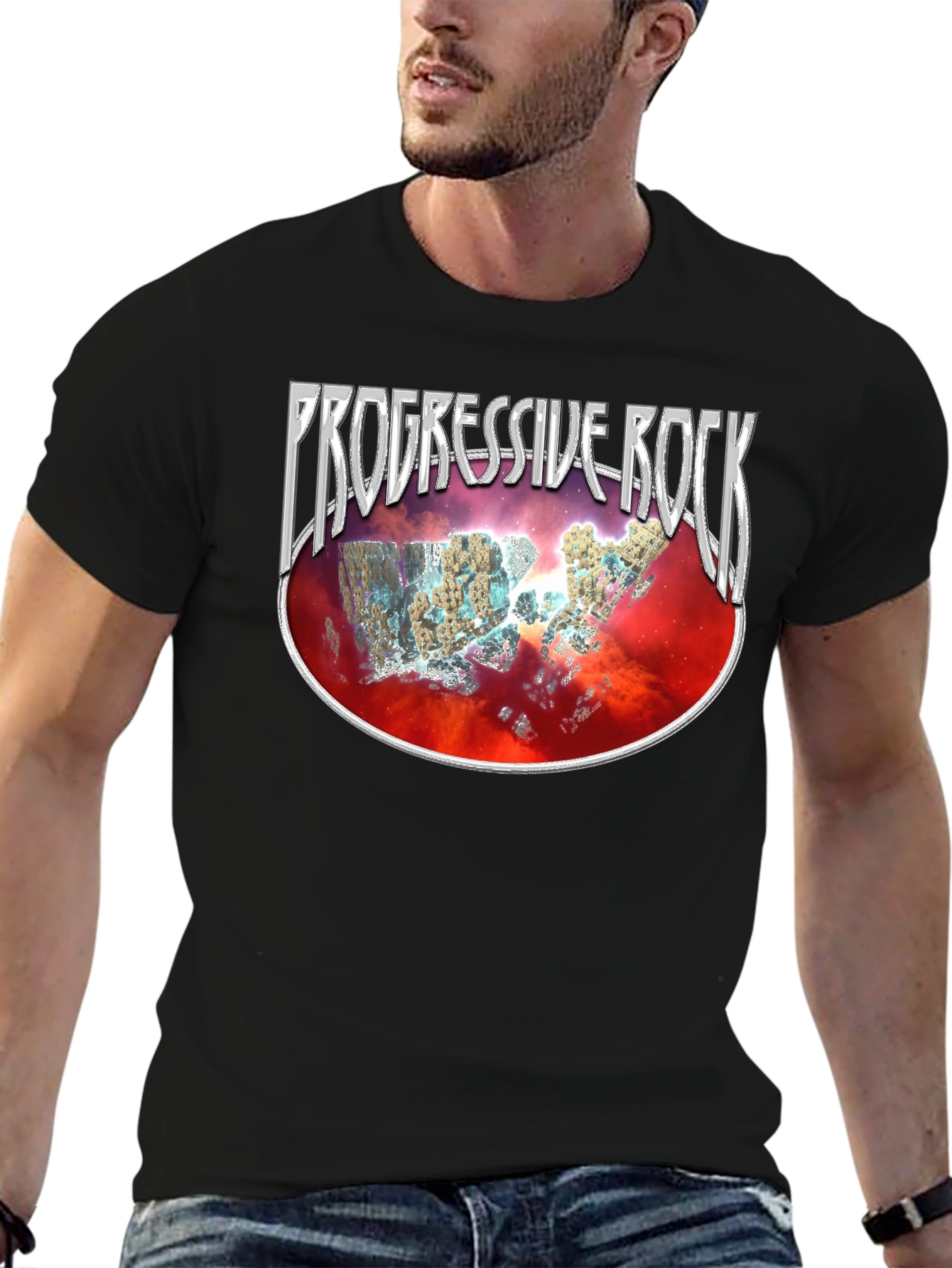 Progressive Rock Graphic Tee - Bold & Unique Design