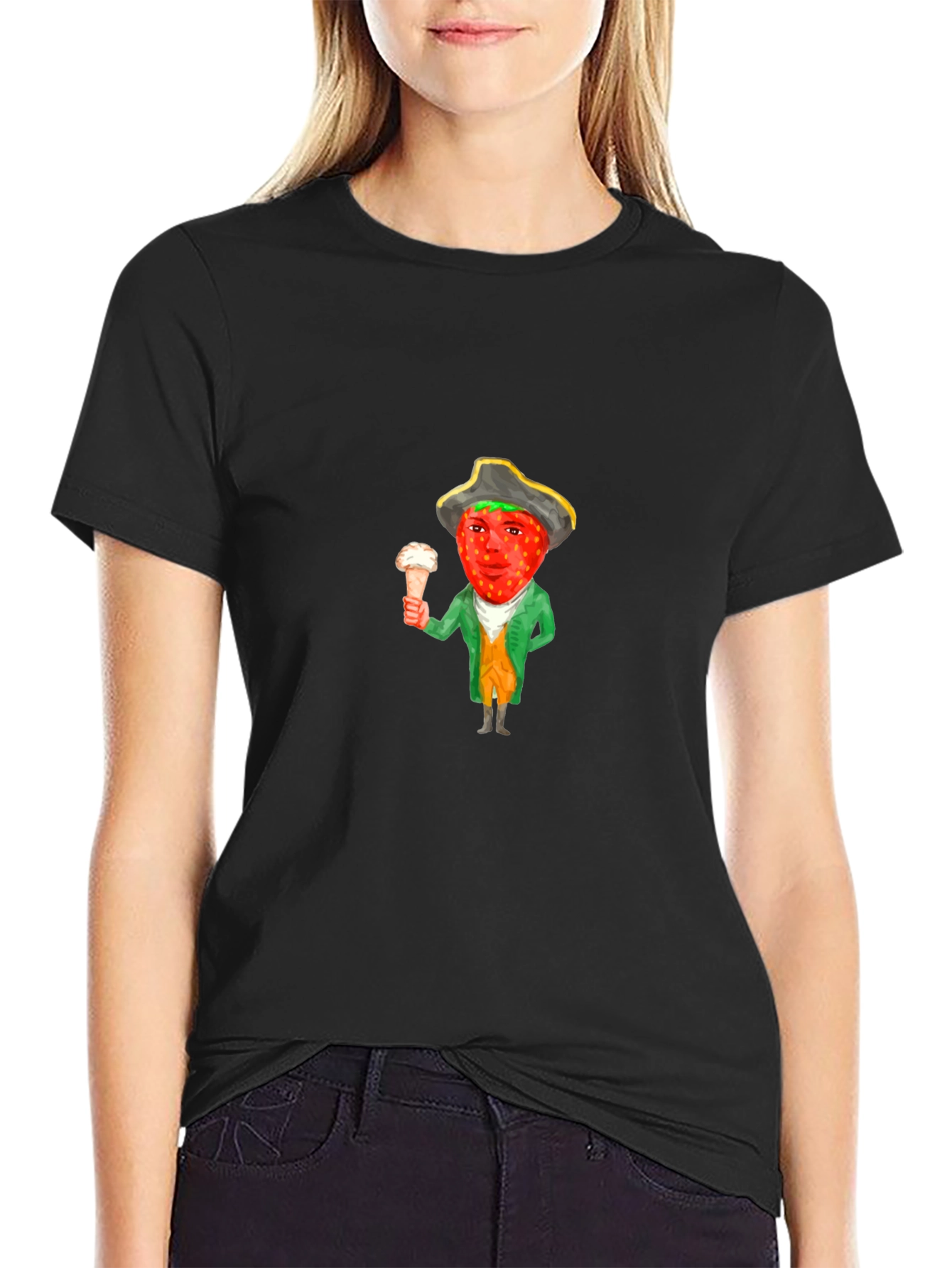 Strawberry Gentleman T-Shirt - Unique Graphic Tee