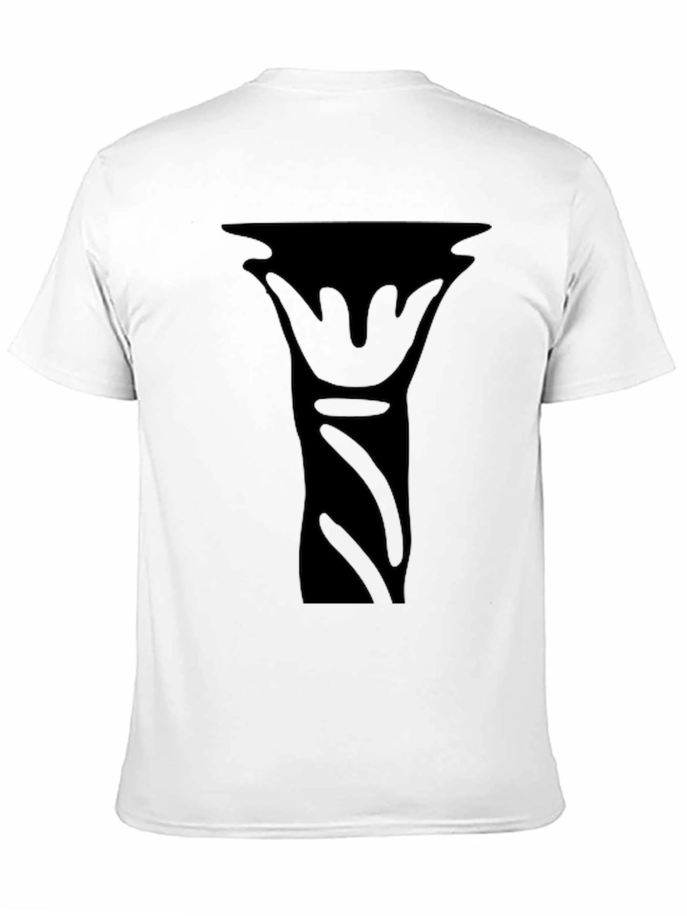 Black Graphic Tee - Abstract Art