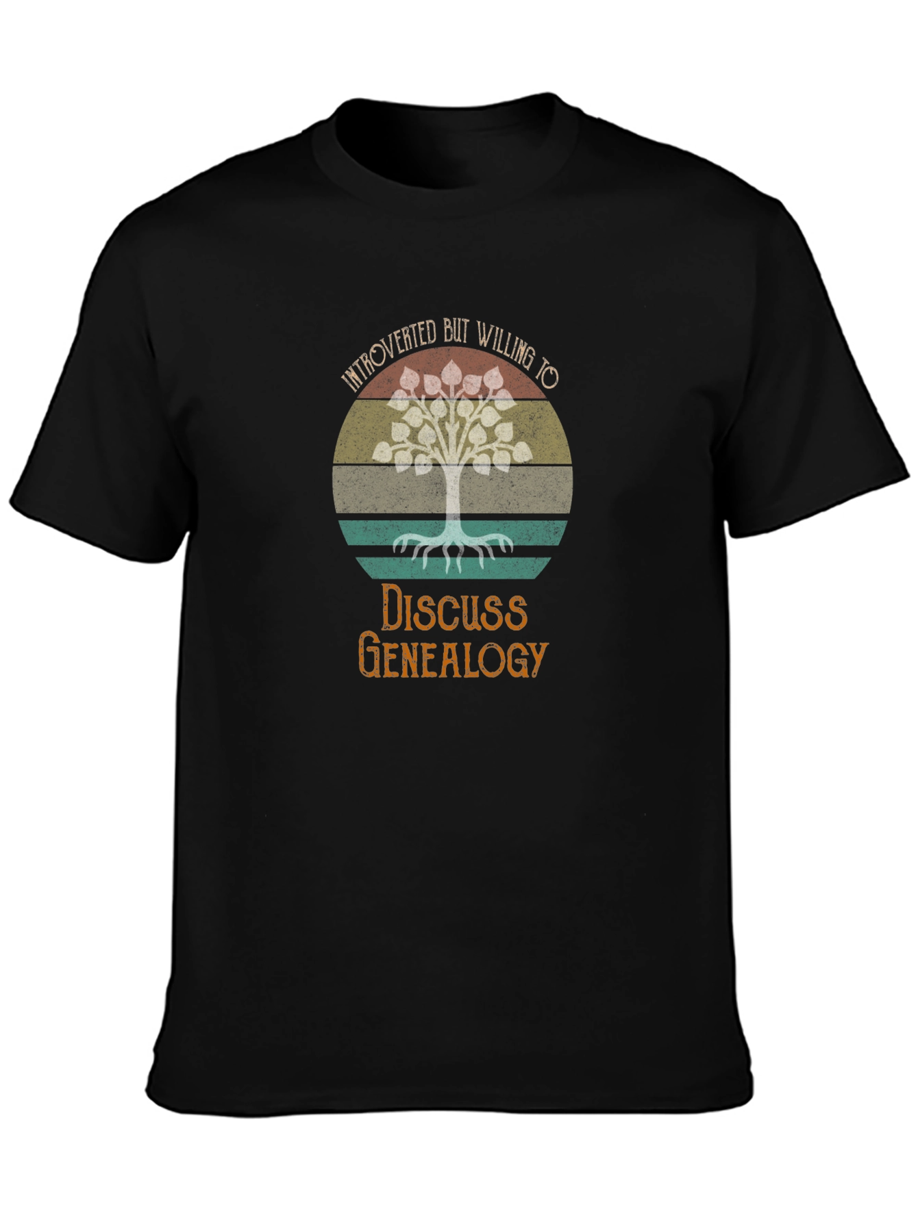 Introverted Genealogy T-Shirt - Family Tree Design