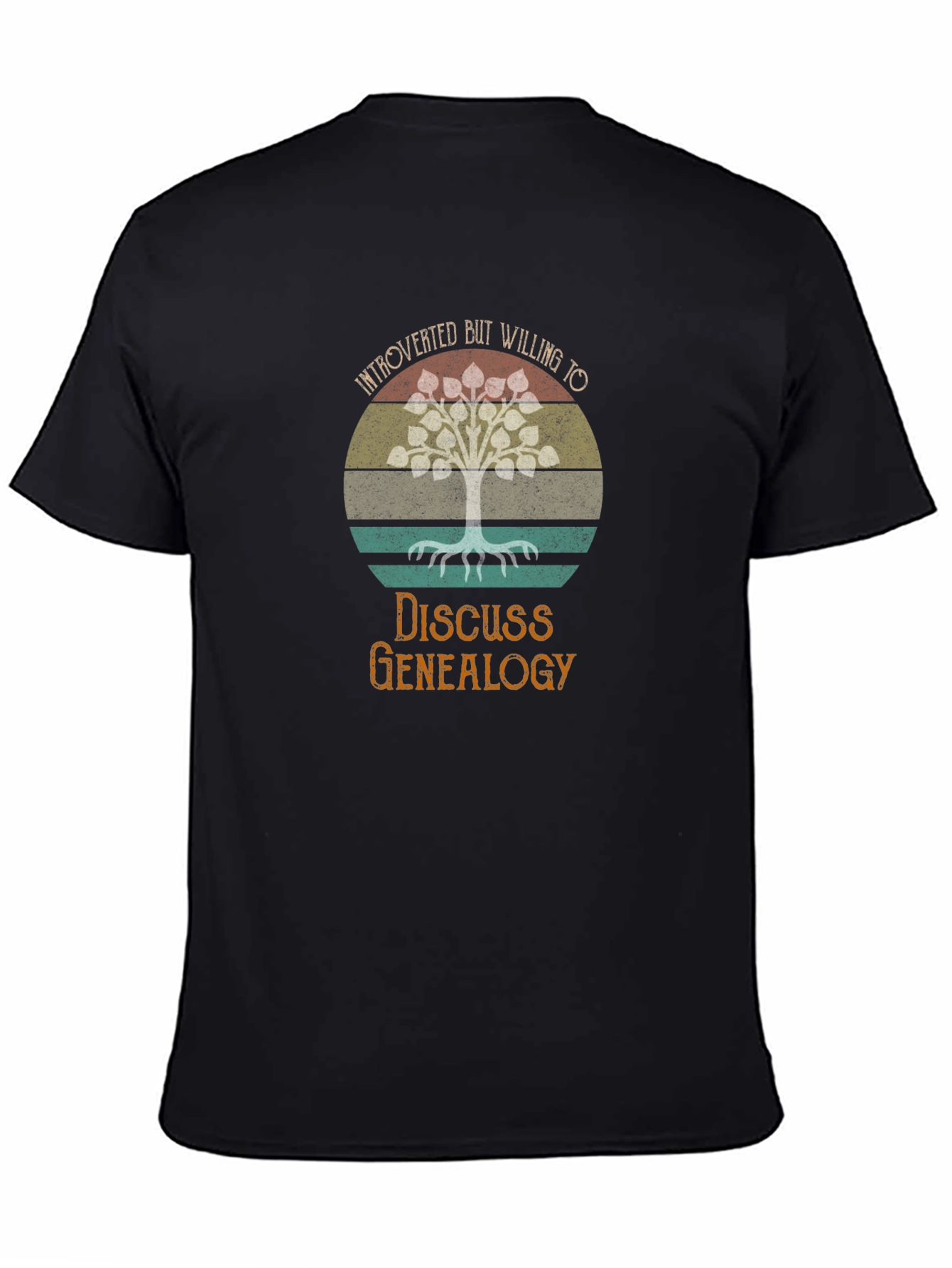 Introverted Genealogy T-Shirt - Family Tree Design