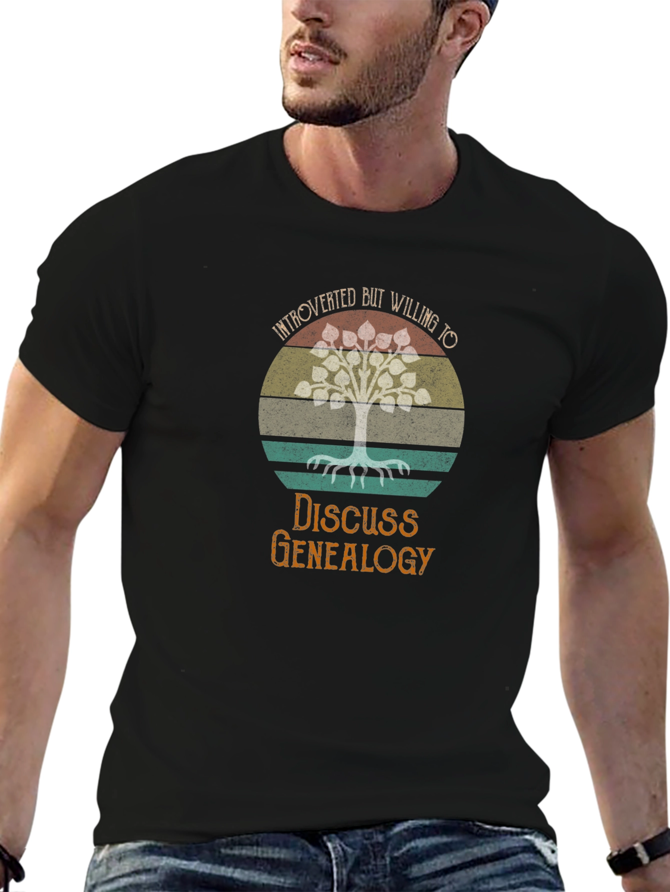 Introverted Genealogy T-Shirt - Family Tree Design