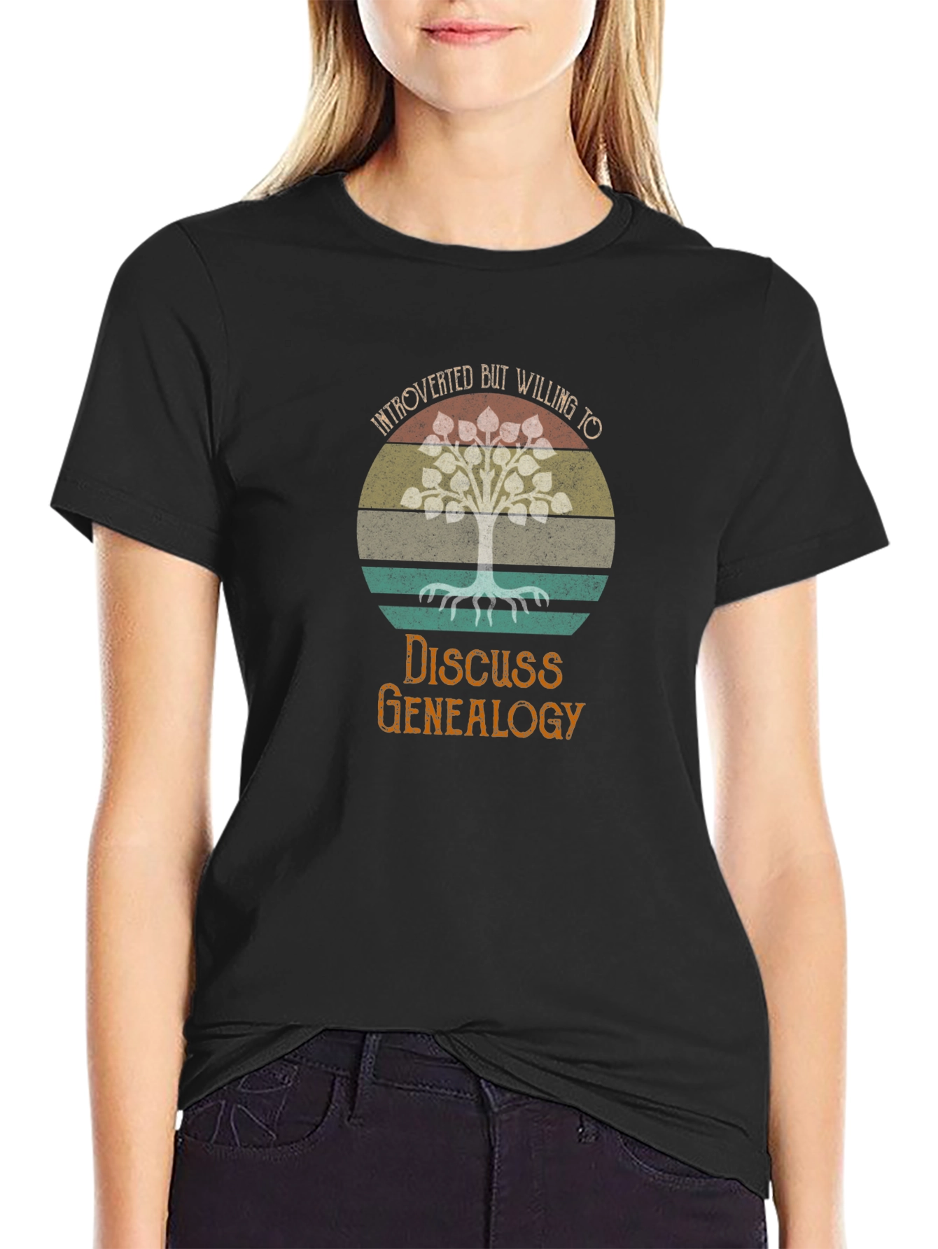 Introverted Genealogy T-Shirt - Family Tree Design