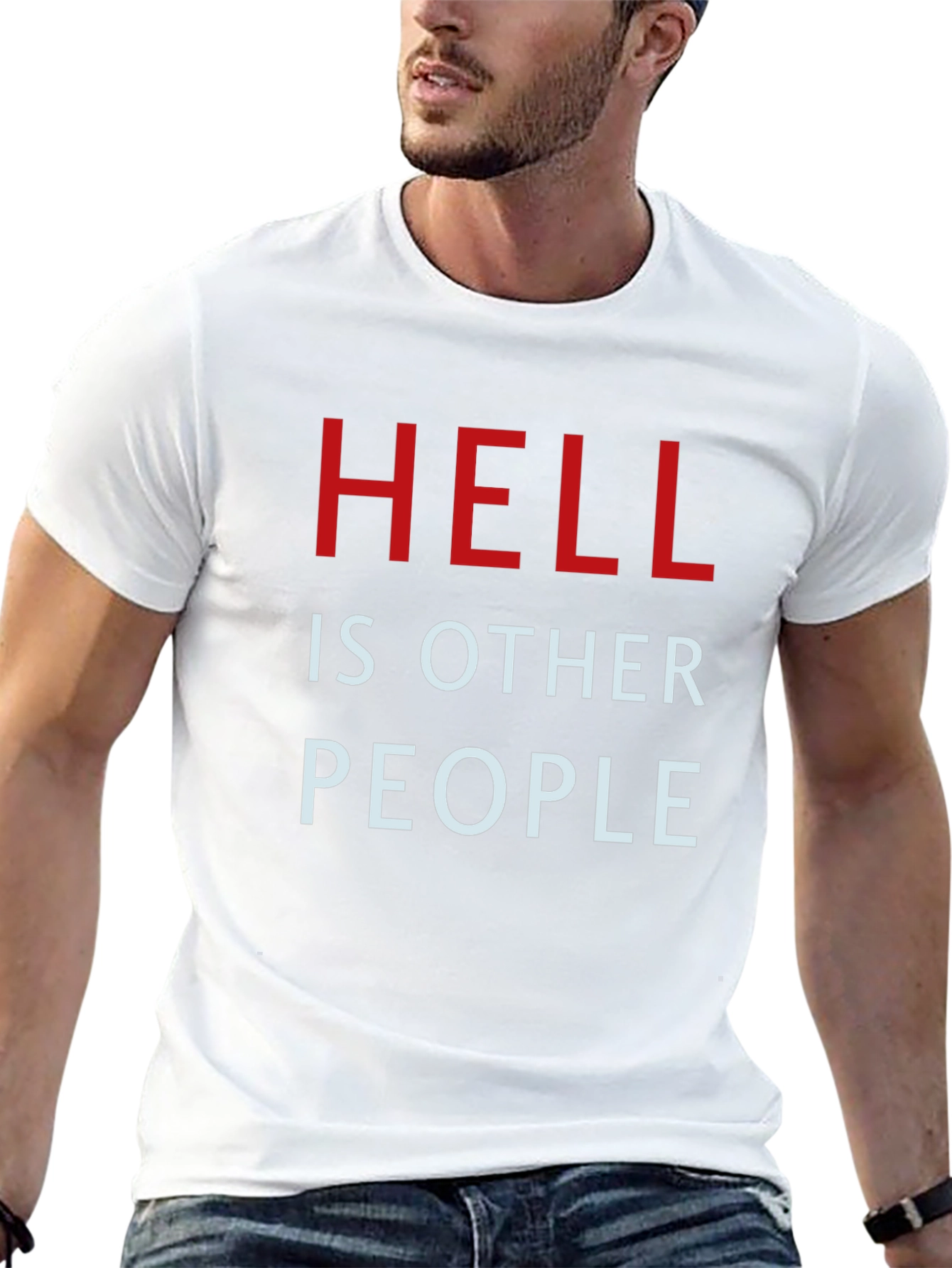 Hell is Other People Graphic Tee - Black