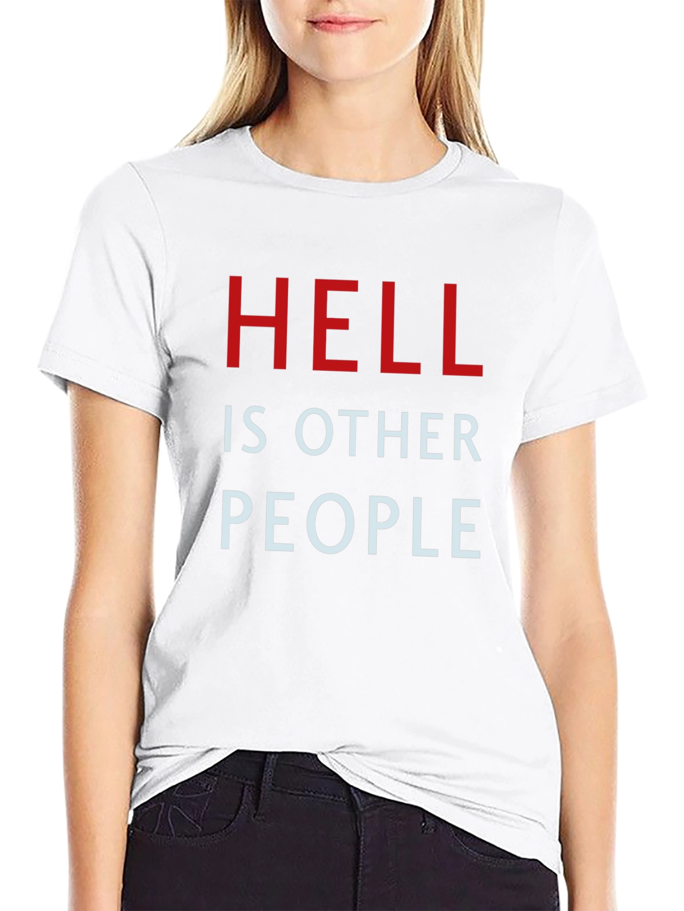 Hell is Other People Graphic Tee - Black