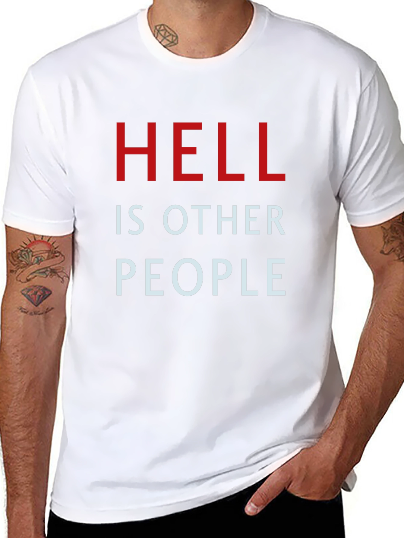 Hell is Other People Graphic Tee - Black