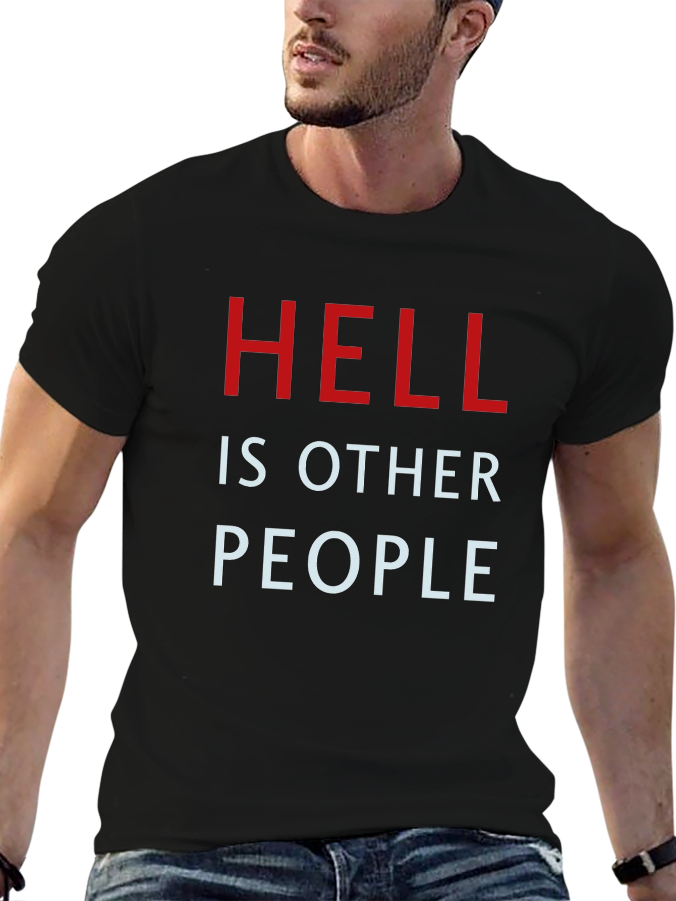 Hell is Other People Graphic Tee - Black