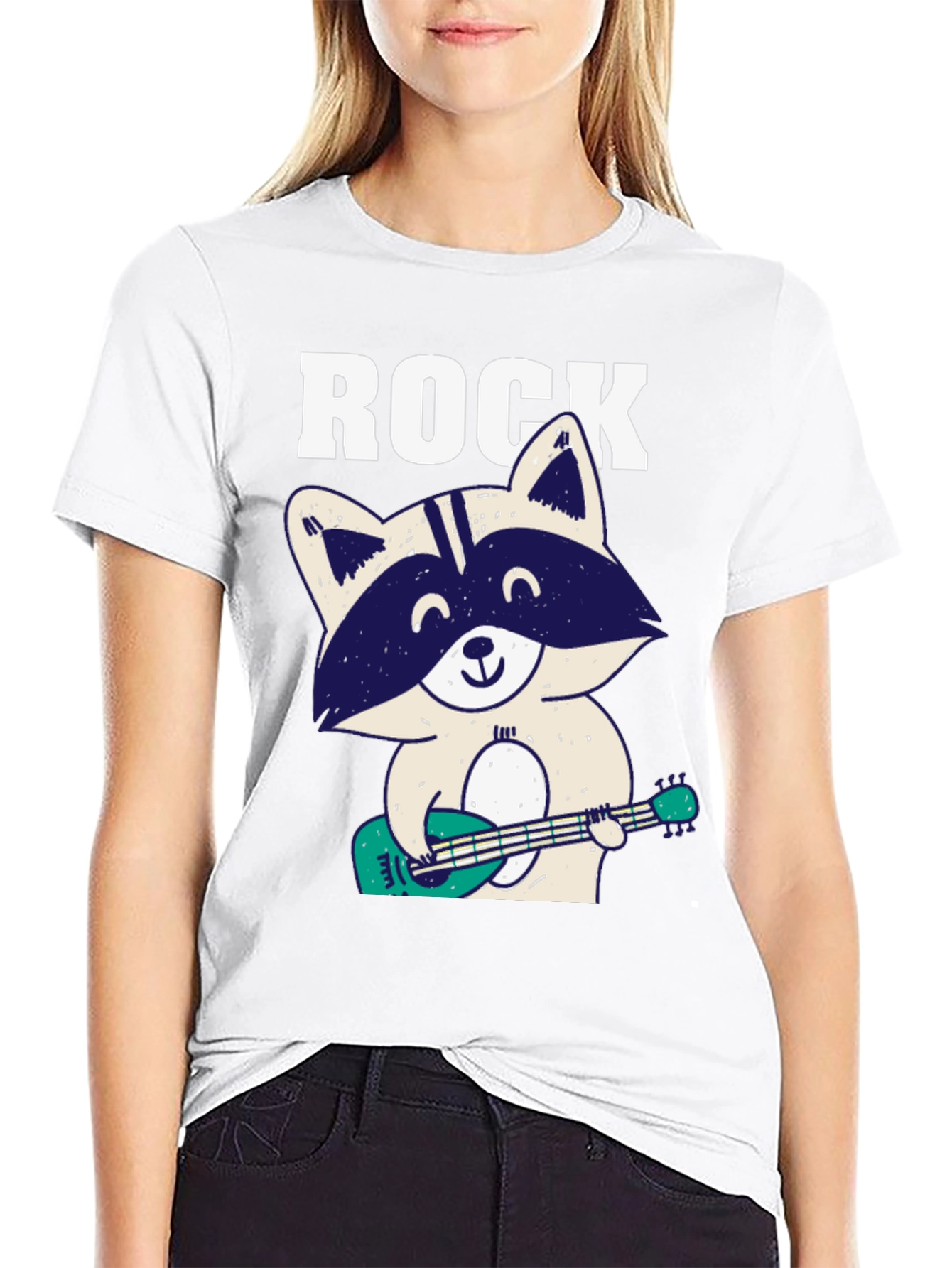 Rock On Raccoon Graphic Tee