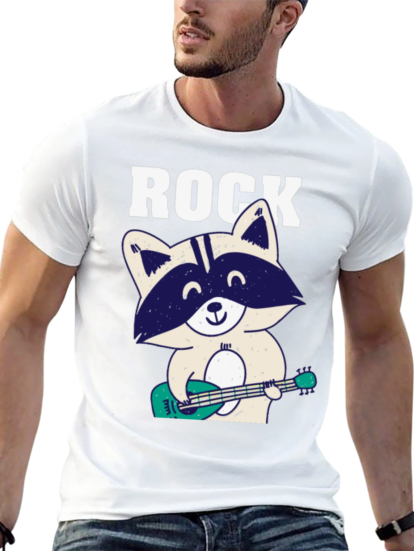 Rock On Raccoon Graphic Tee