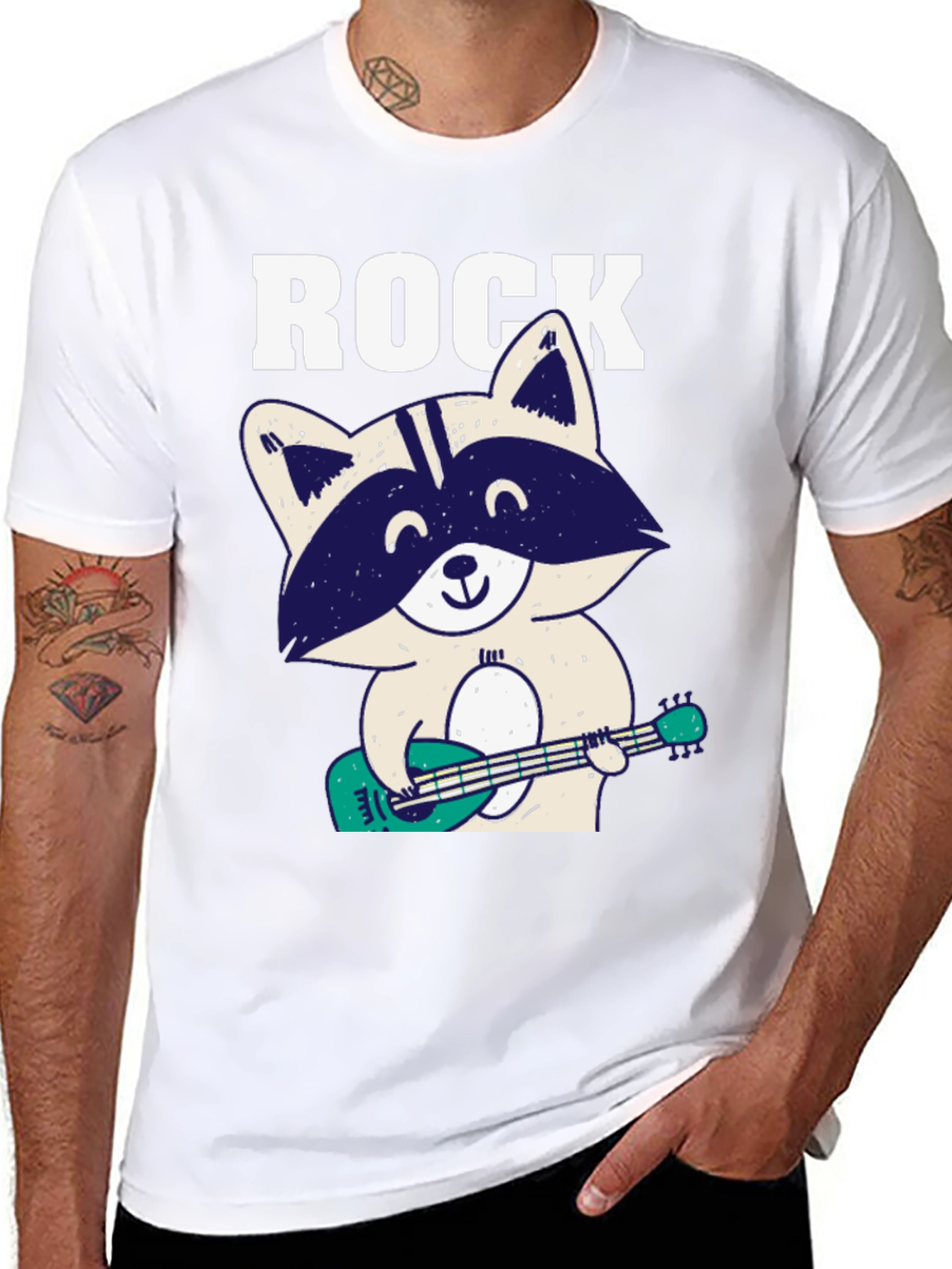 Rock On Raccoon Graphic Tee