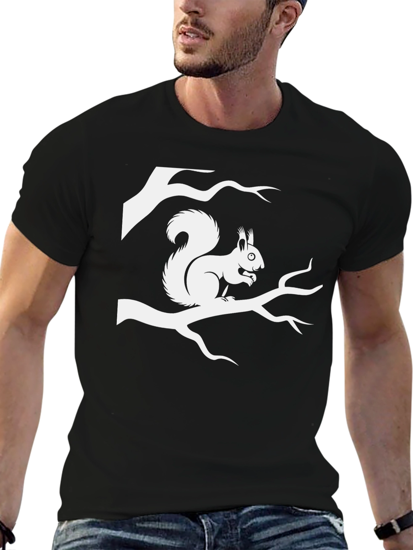 Squirrel Branch Graphic Tee - Nature Lovers Shirt