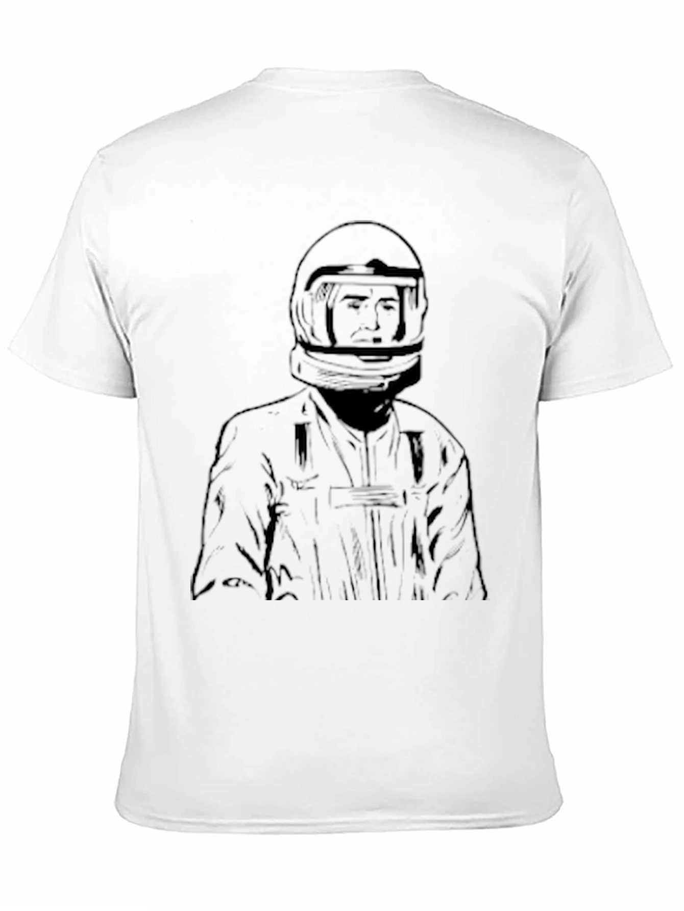 Racer Graphic Tee - Black Cotton T-Shirt