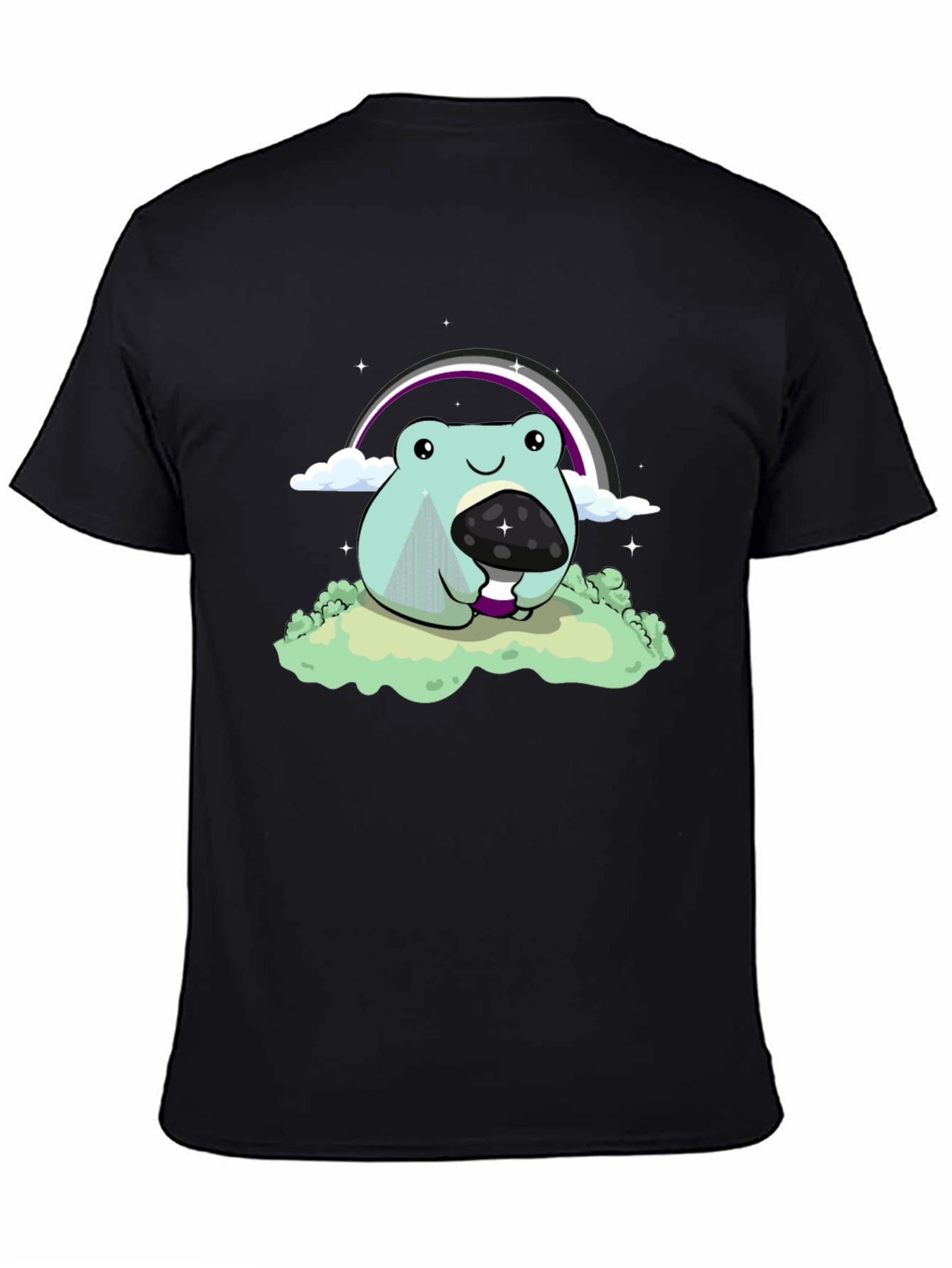Frog & Mushroom T-Shirt - Ace Pride Design