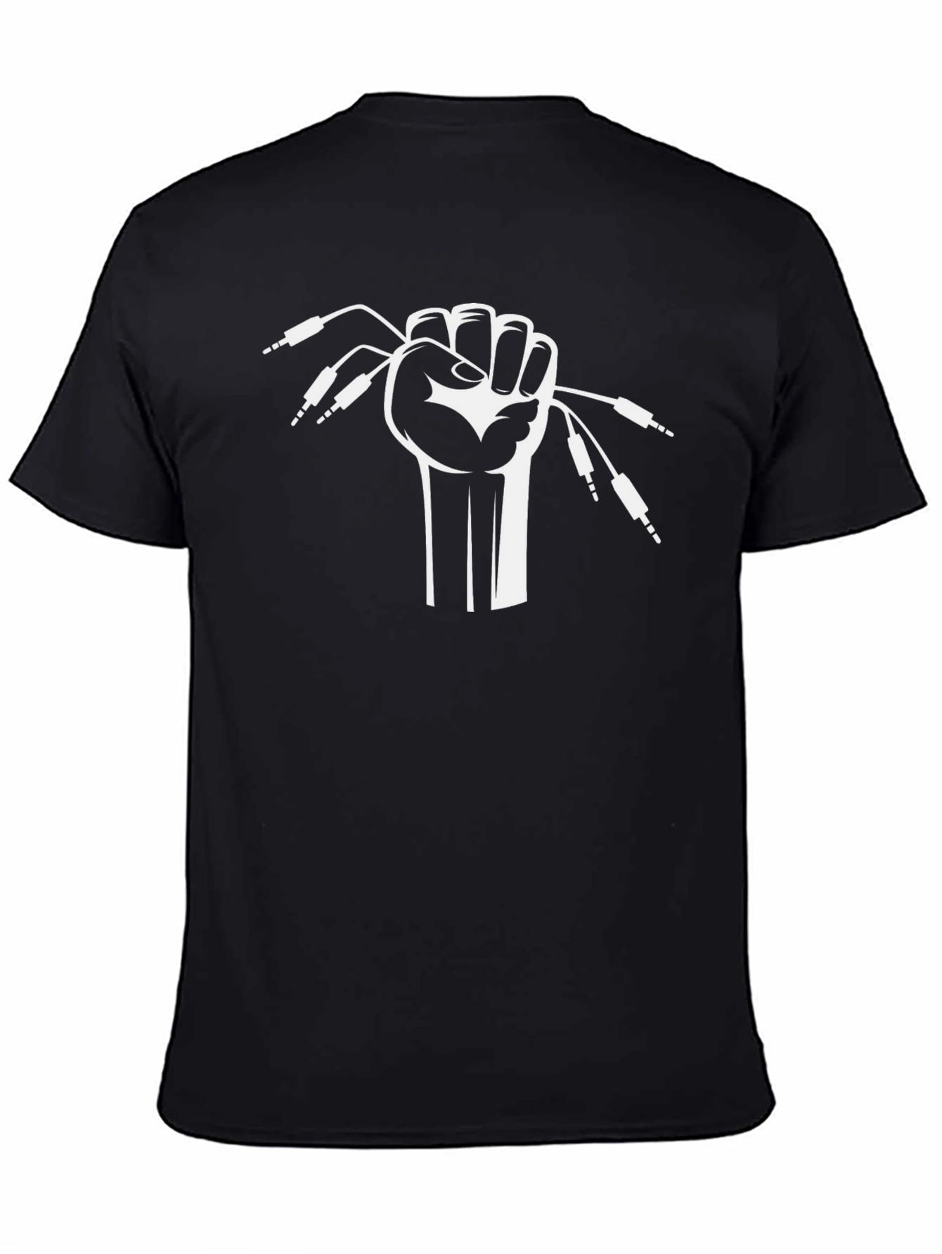 DJ Audio Cable Fist Graphic T-Shirt