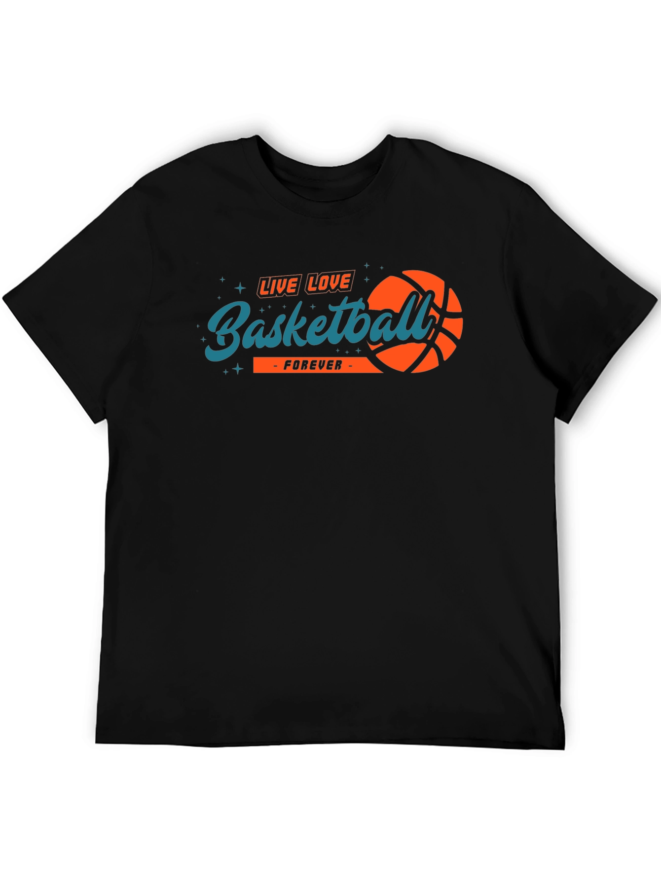 Live Love Basketball Forever Black Tee