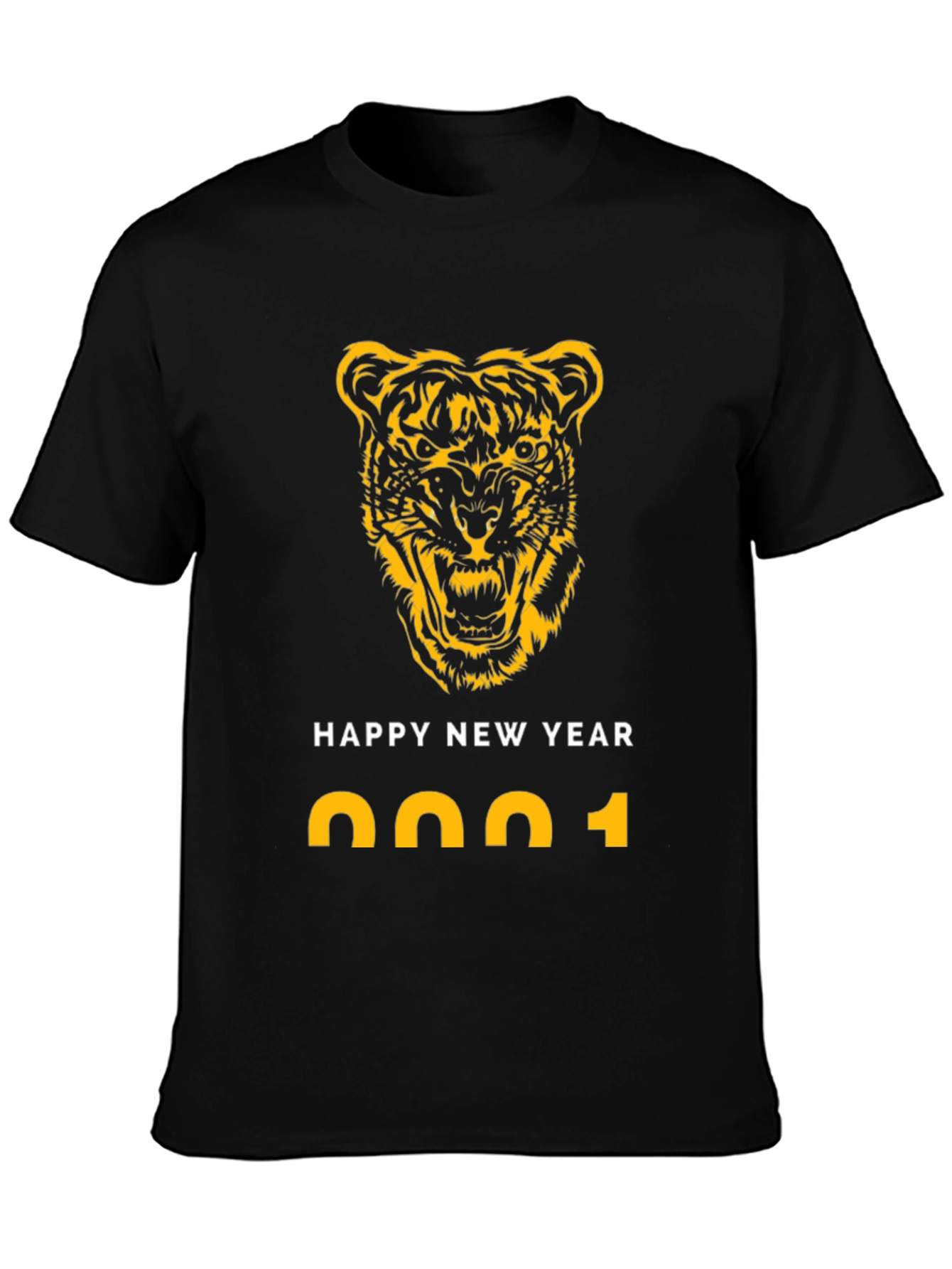 Happy New Year 2022 Tiger Graphic T-Shirt