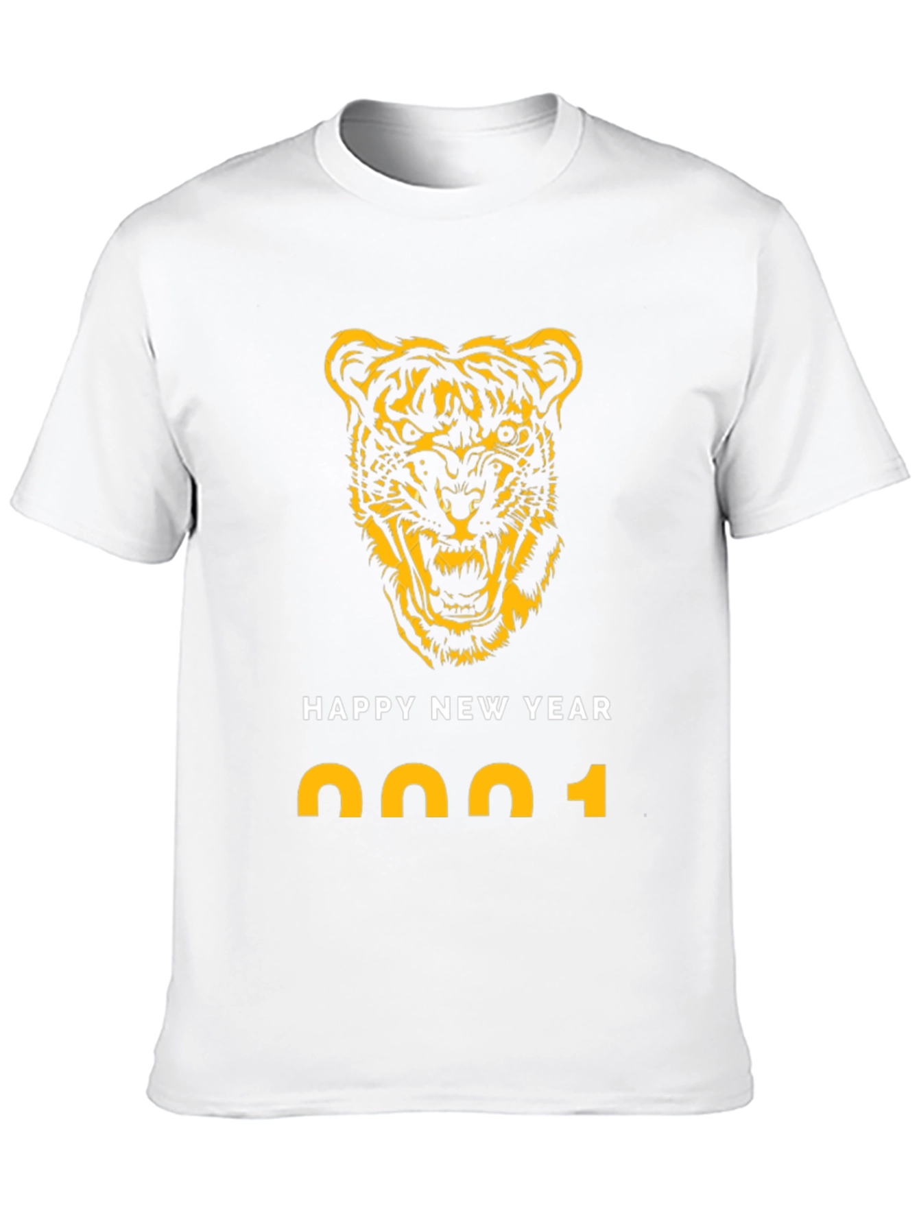 Happy New Year 2022 Tiger Graphic T-Shirt