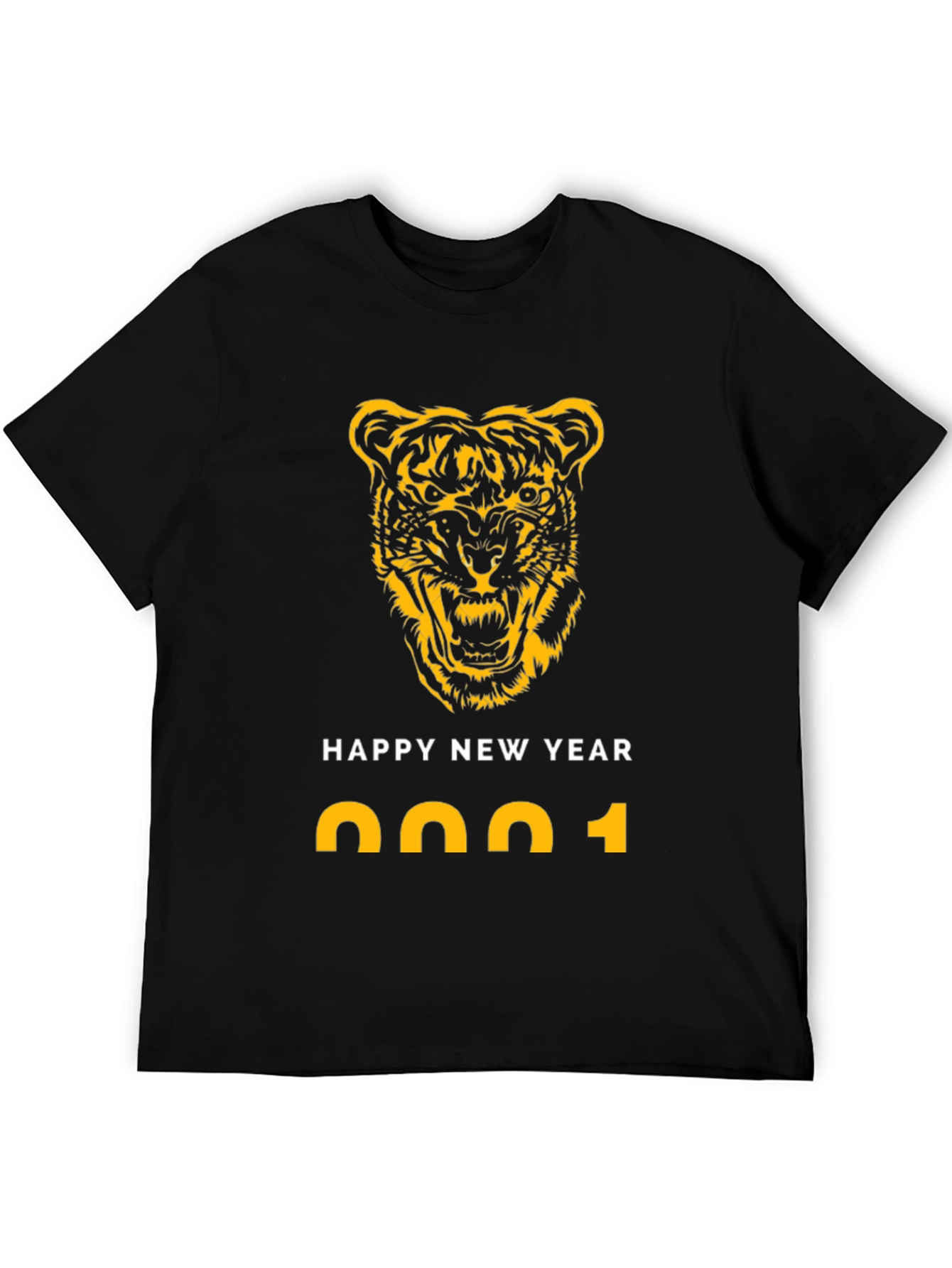 Happy New Year 2022 Tiger Graphic T-Shirt