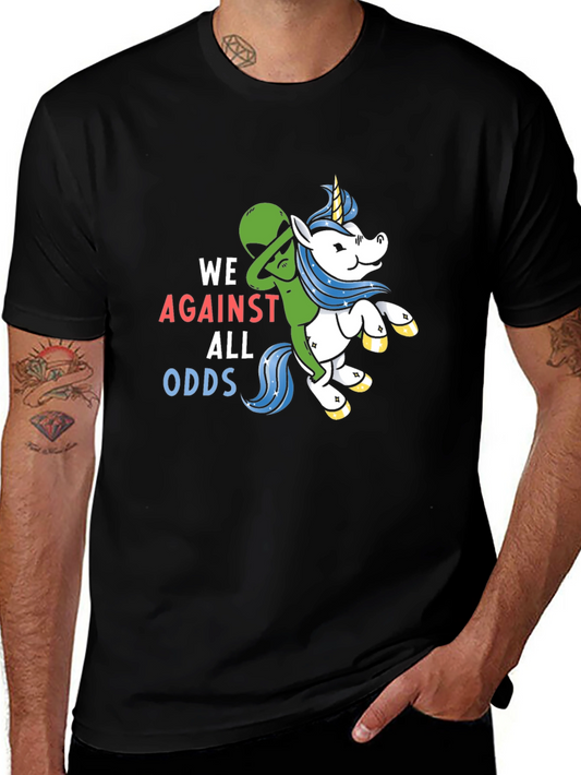Alien Unicorn Graphic Tee - We Against All Odds T-Shirt
